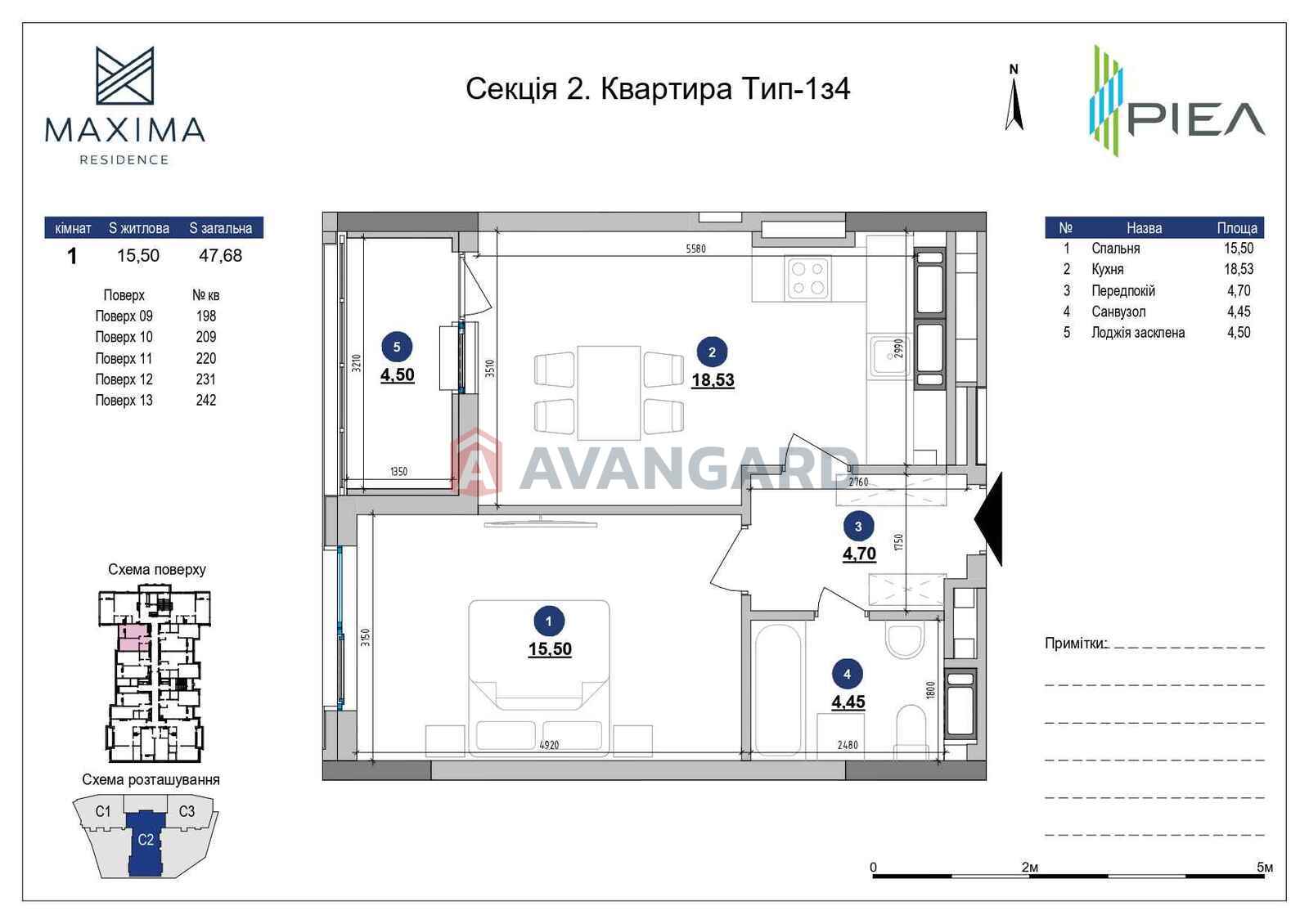 1 ��. ��������, 47.68/15.50/18.53 ��. �., 11/25 ������ ���� 1