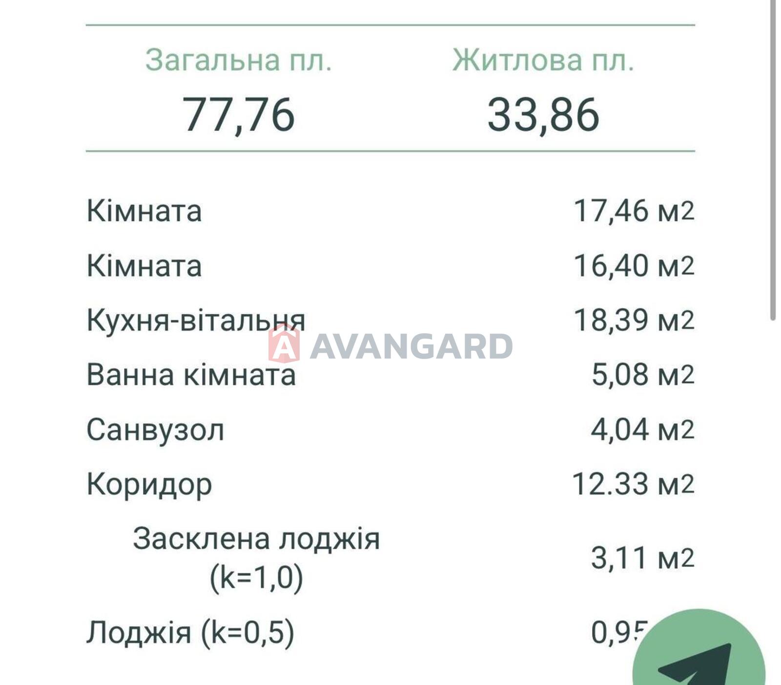 2 ��. ��������, 77/33/18 ��. �., 19/21 ������ ���� 1