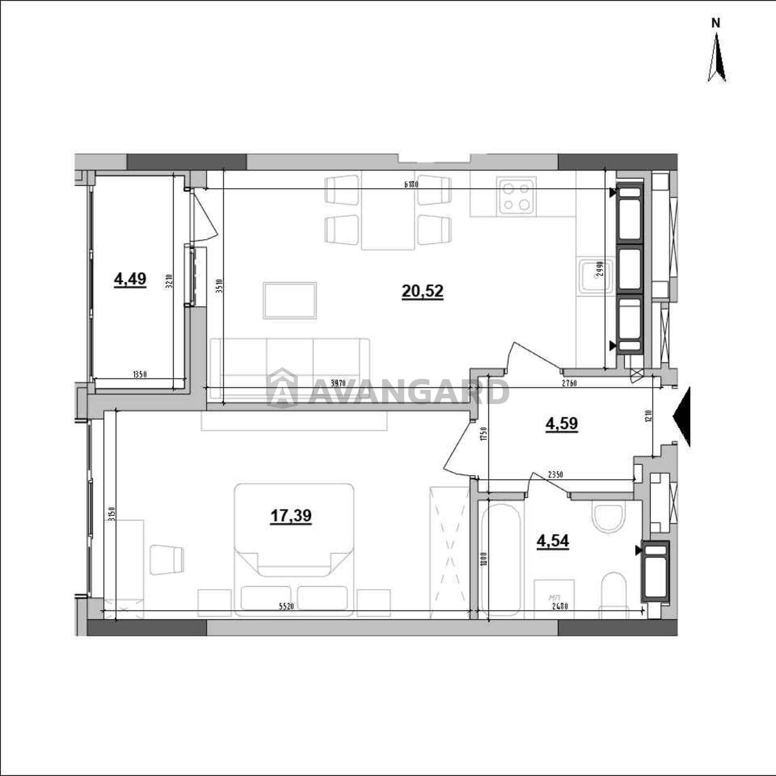 1 ��. ��������, 51.53/17,39/20.52 ��. �., 21/25 ������ ���� 2