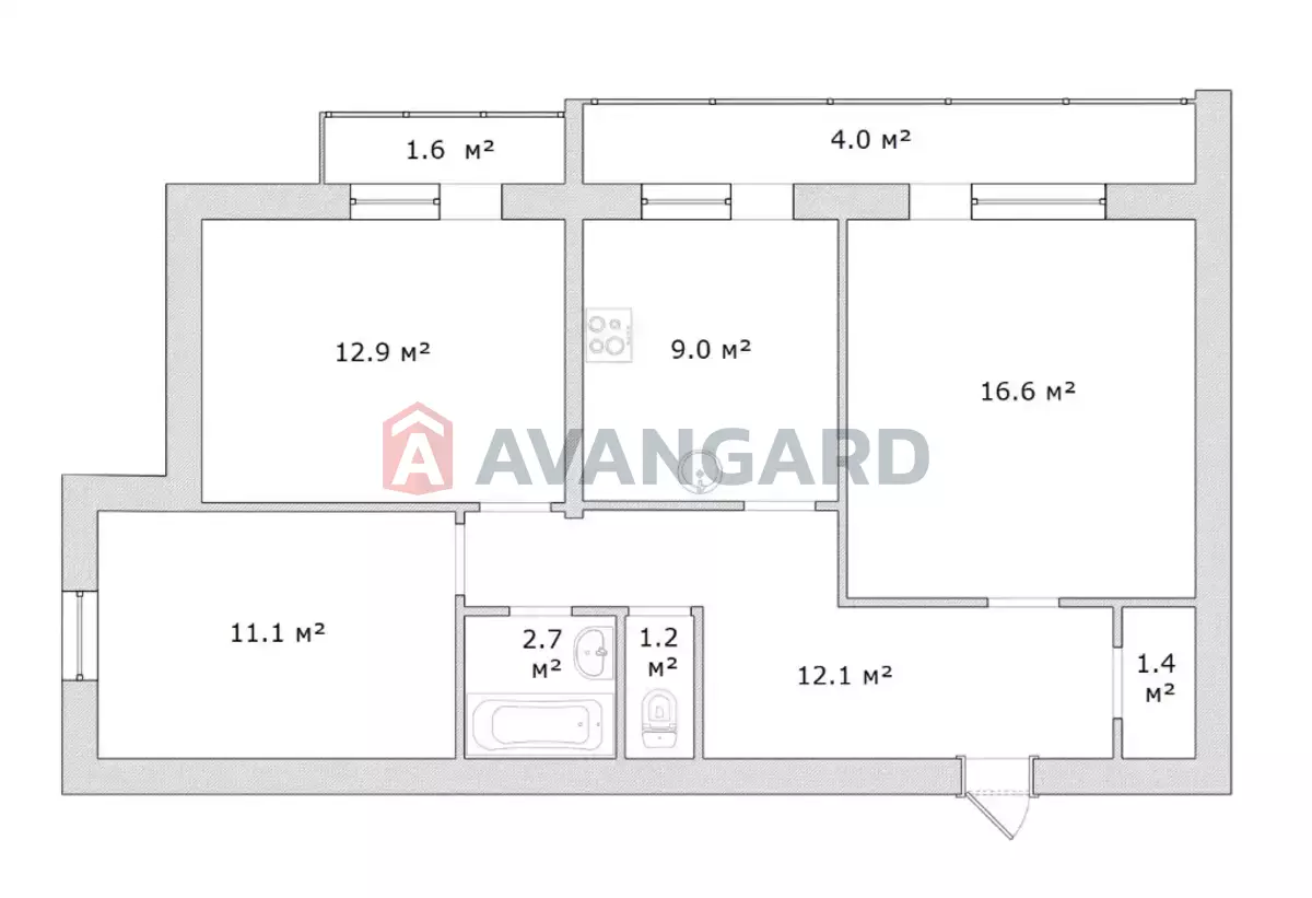 3 ����. ��������, 73/41/9 ��. �., 8/14 ���� ���� 1