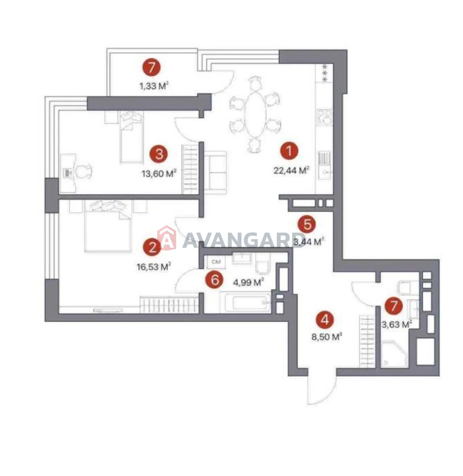 2 ����. ��������, 78/54/23 ��. �., 24/25 ���� ���� 3