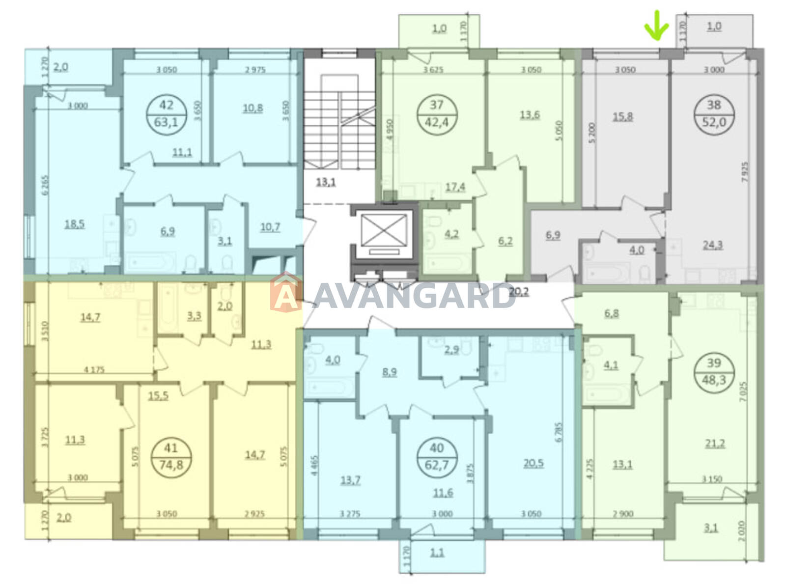 1 кім. квартира, 52/15,8/24,3 кв. м., 2/5 поверх фото 15 1 кім. квартира, 52/15,8/24,3 кв. м., 2/5 поверх фото 15