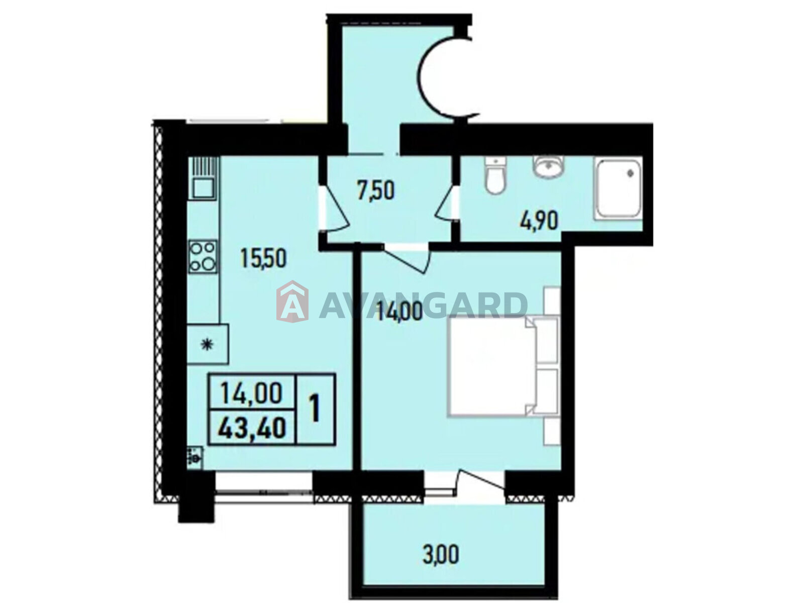 1 ��. ��������, 43/-/- ��. �., 7/7 ������ ���� 6