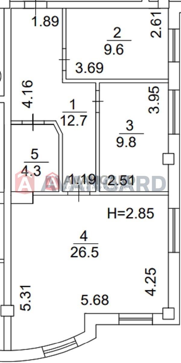 2 ��. ��������, 62,9/26,5/9,6 ��. �., 5/6 ������ ���� 2