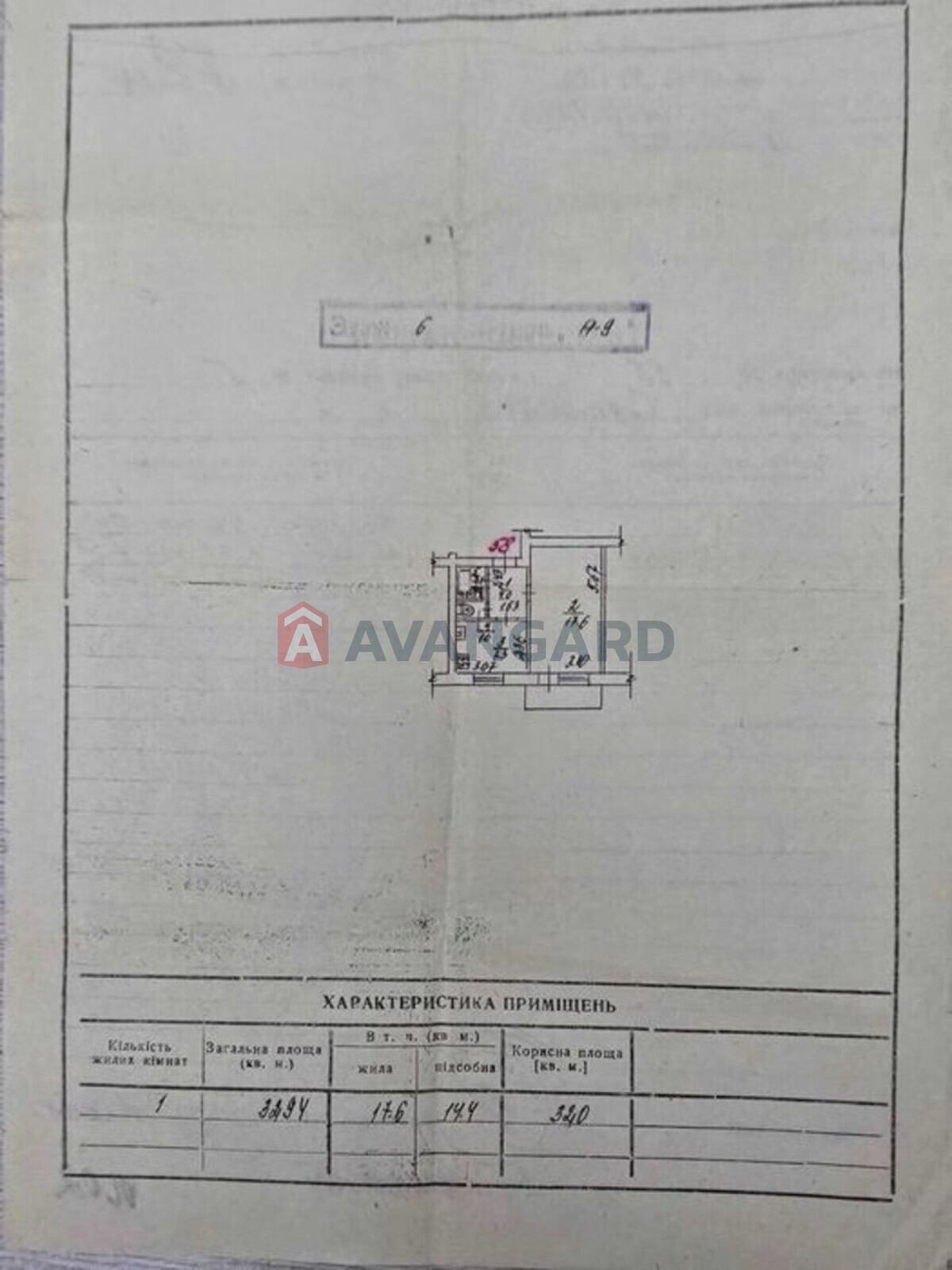 1 кім. квартира, 32/-/7 кв. м., 6/9 поверх фото 2 1 кім. квартира, 32/-/7 кв. м., 6/9 поверх фото 2