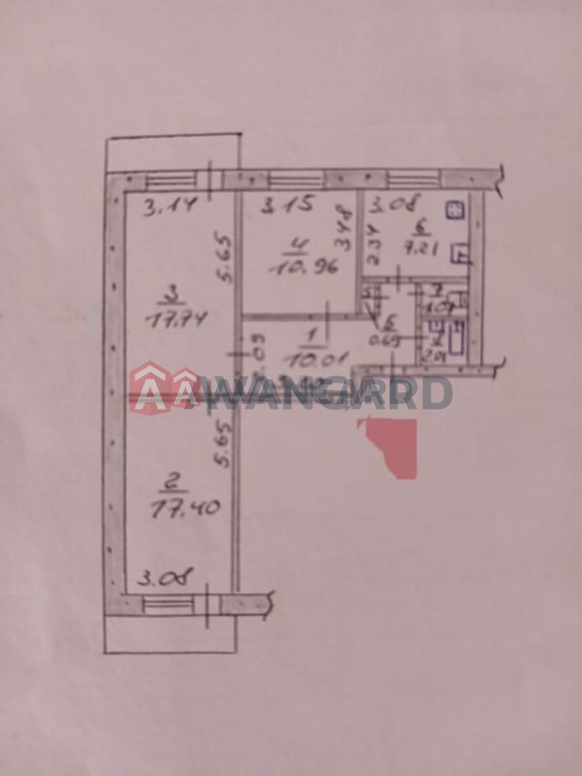 3 кім. квартира, 68/-/7 кв. м., 3/9 поверх фото 10 3 кім. квартира, 68/-/7 кв. м., 3/9 поверх фото 10