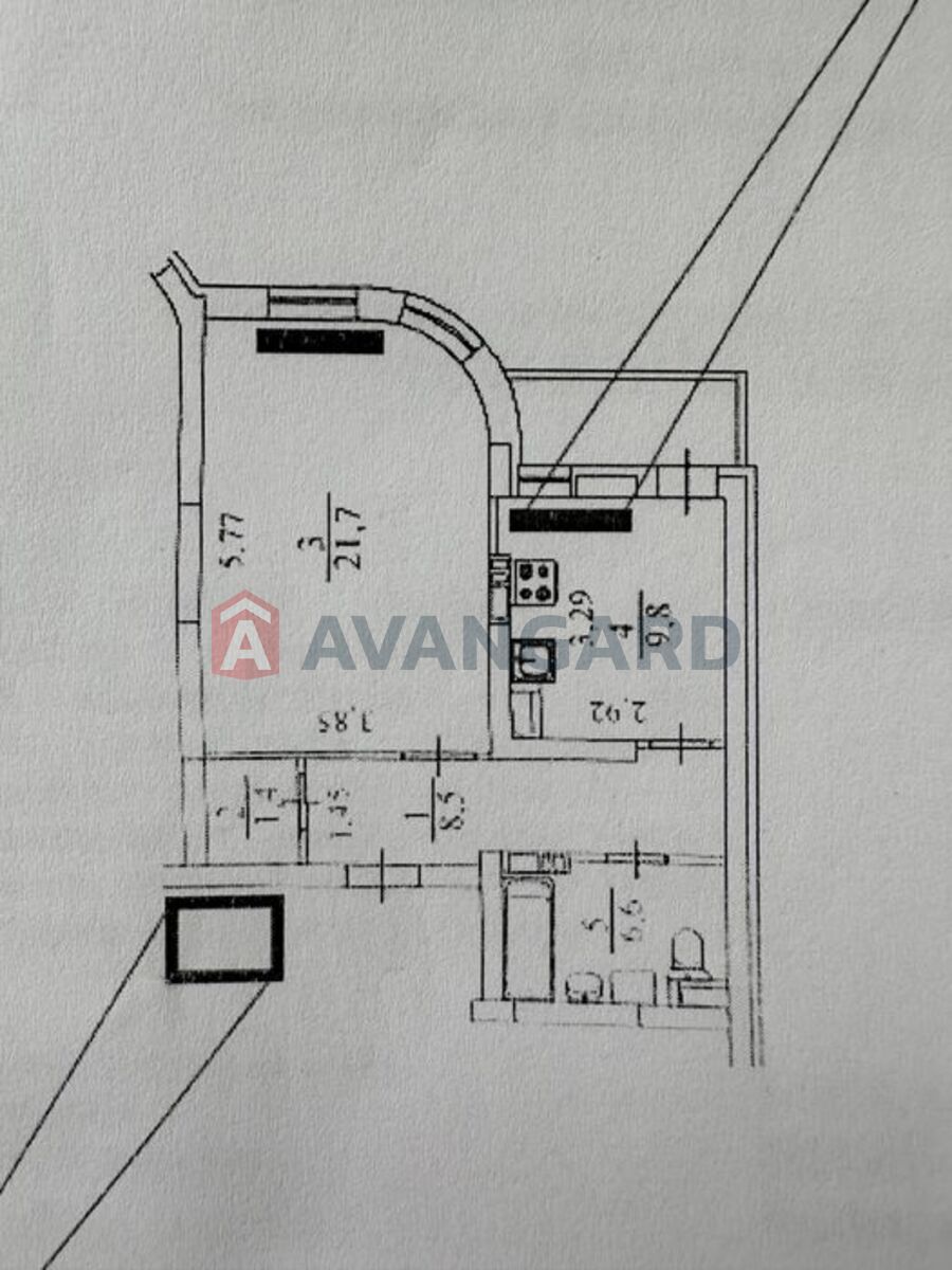 1 ����. ��������, 49/21.7/10 ��. �., 15/25 ���� ���� 6