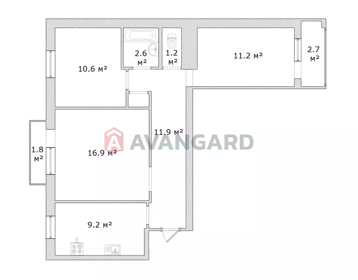 3 ����. ��������, 69/39/10 ��. �., 9/10 ���� ���� 9