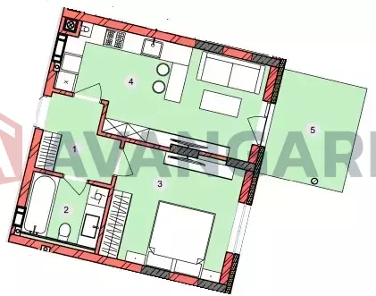 1 ��. ��������, 45,01/14,08/18,21 ��. �., 1/5 ������ ���� 1