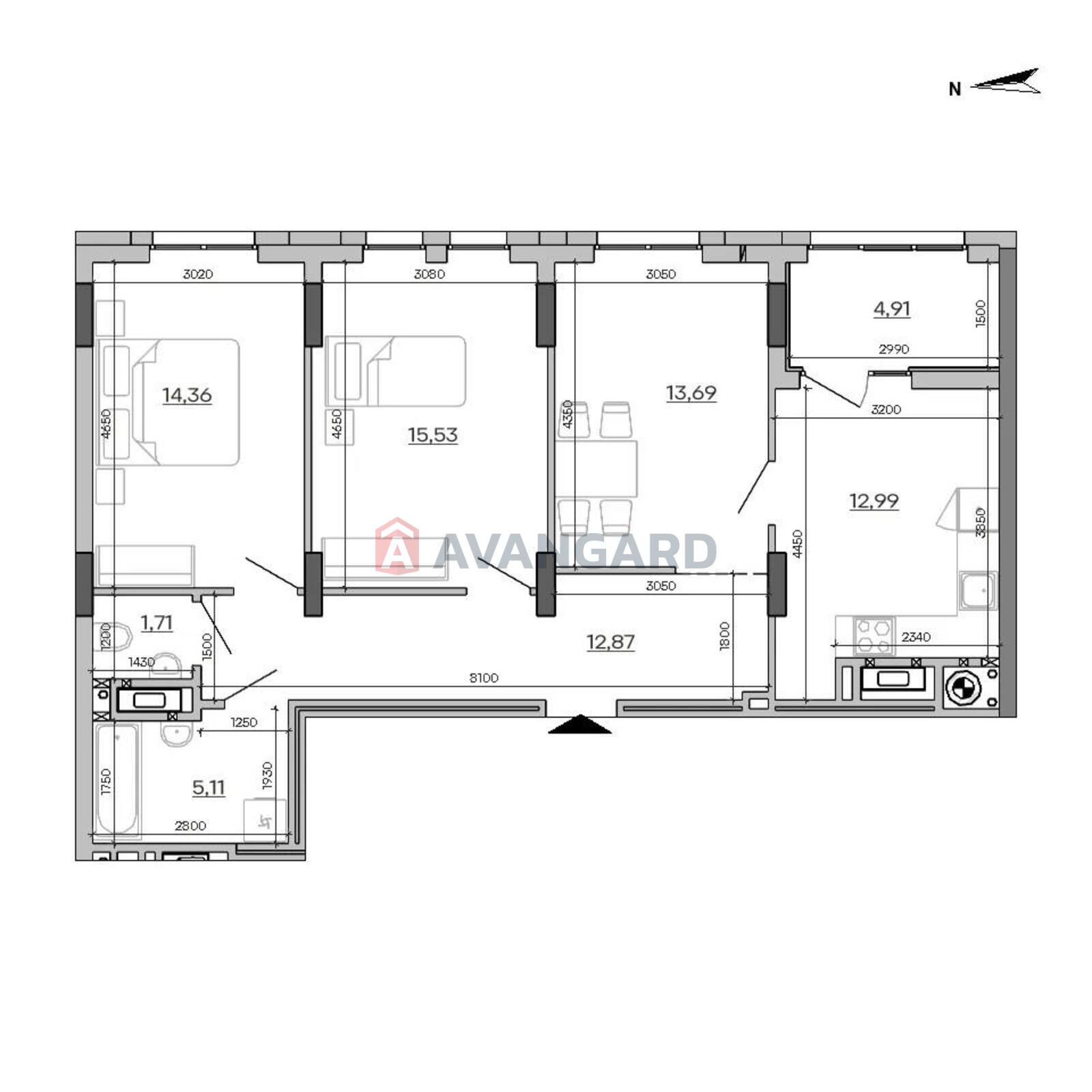 2 ��. ��������, 81,17/30,81/13 ��. �., 6/9 ������ ���� 1