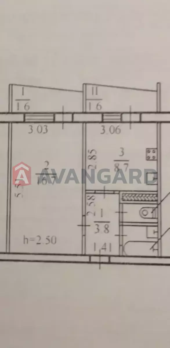 1 ��. ��������, 36/16/8 ��. �., 11/16 ������ ���� 5