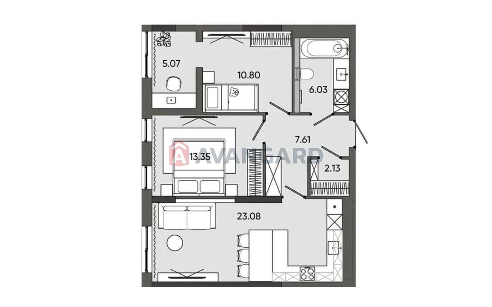 2 ��. ��������, 68/24/23 ��. �., 6/9 ������ ���� 1