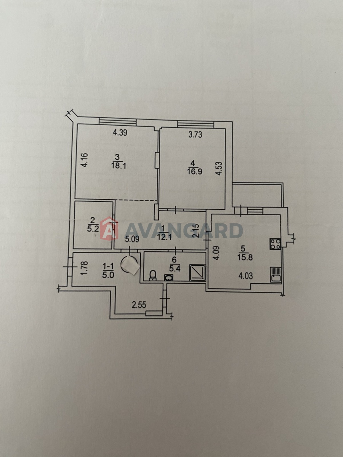 2 комн. квартира, 81/35/15 кв. м., 6/11 этаж фото 23 2 комн. квартира, 81/35/15 кв. м., 6/11 этаж фото 23