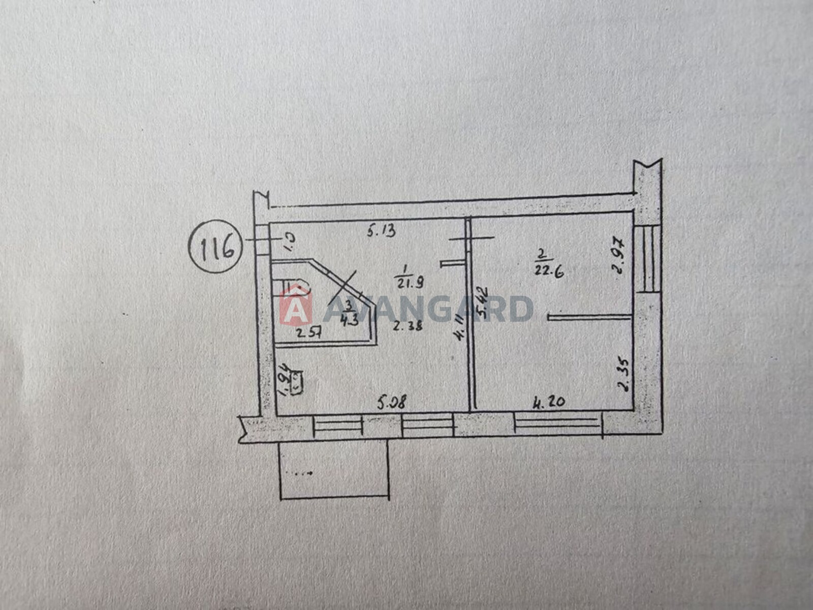 2 ��. ��������, 53/-/22 ��. �., 1/5 ������ ���� 1