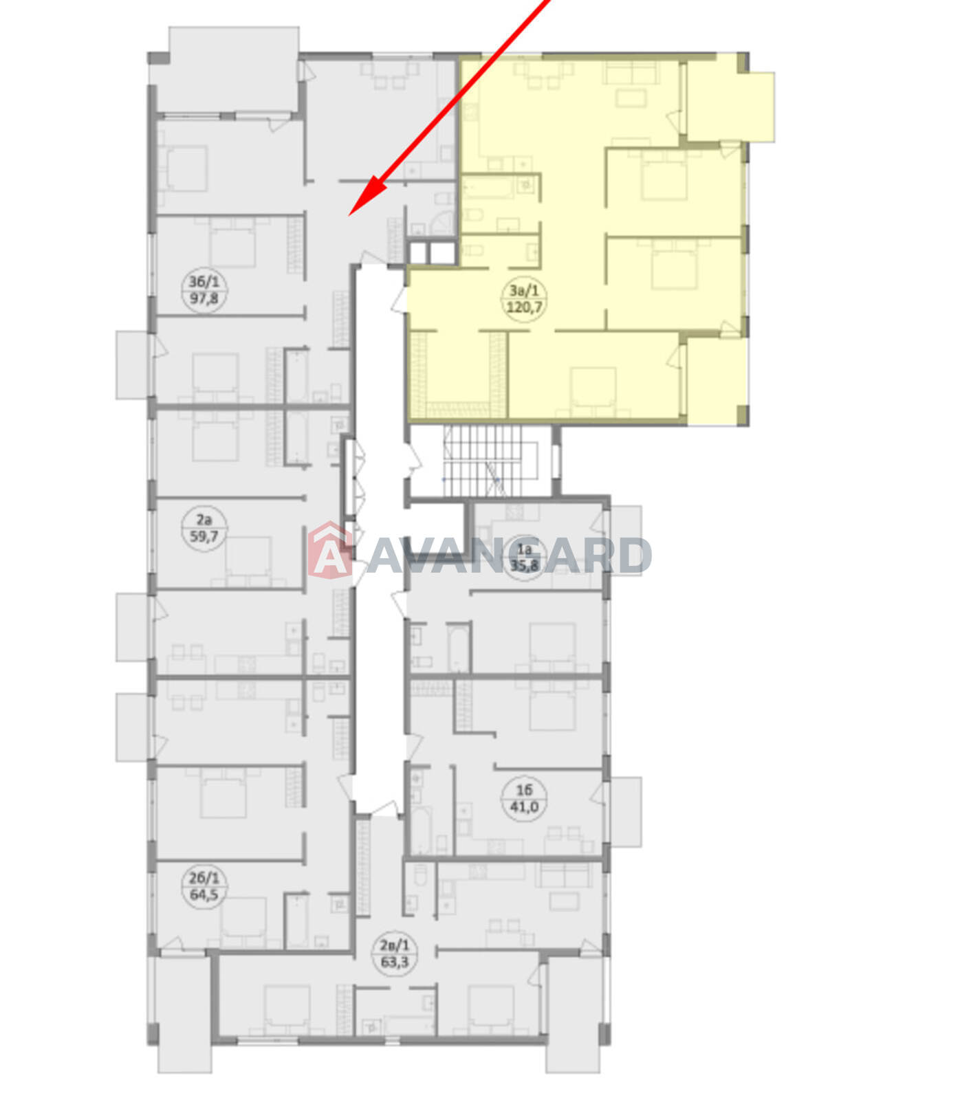 3 ��. ��������, 97.8/36/18 ��. �., 2/5 ������ ���� 5