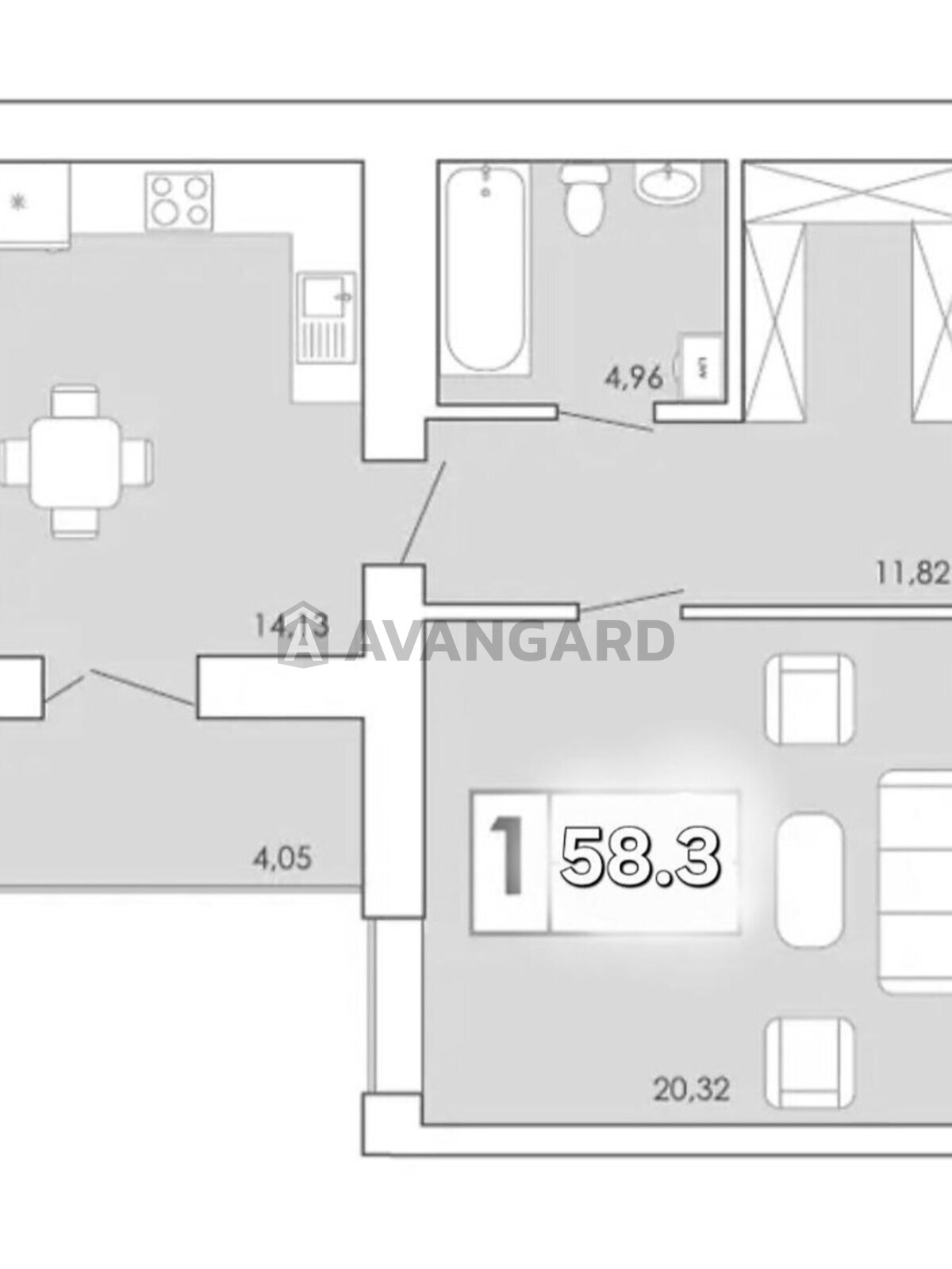 1 ����. ��������, 58/21/14 ��. �., 10/10 ���� ���� 4