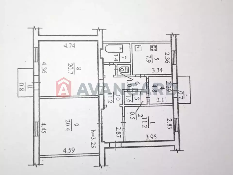 4 комн. квартира, 86/-/8 кв. м., 4/4 этаж фото 1 4 комн. квартира, 86/-/8 кв. м., 4/4 этаж фото 1