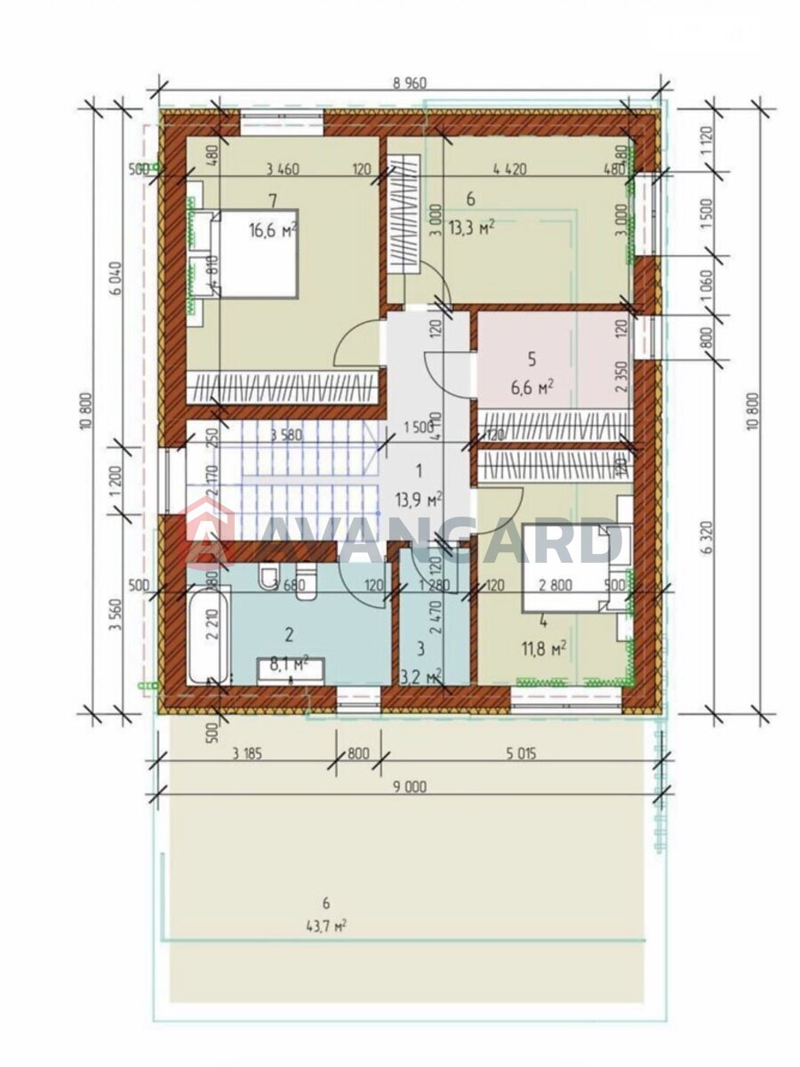 Дом, 136 кв.м. фото 9 Дом, 136 кв.м. фото 9