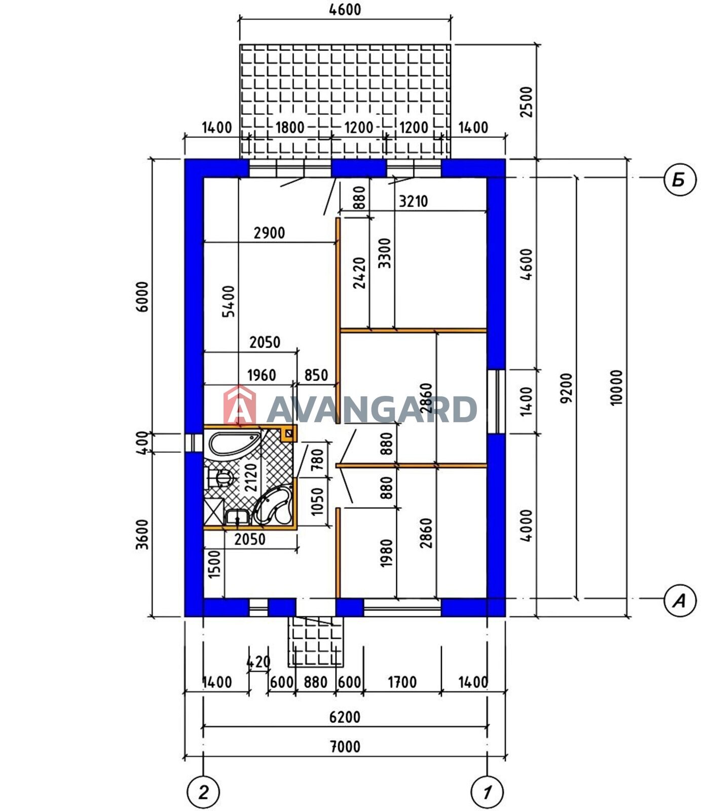 Будинок, 56 кв.м. фото 2 Будинок, 56 кв.м. фото 2