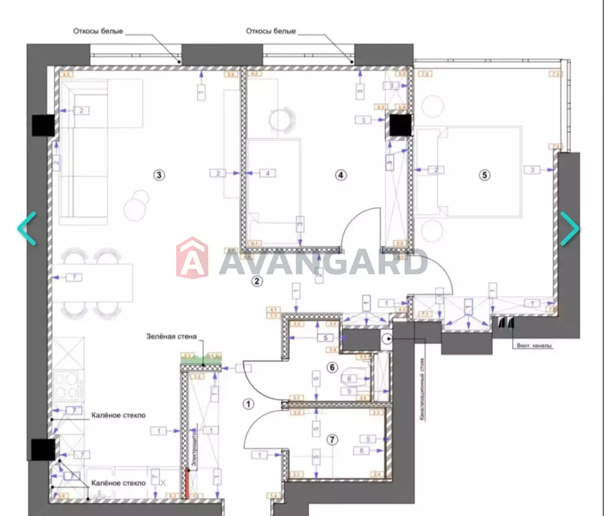 3 кім. квартира, 64/-/- кв. м., 4/6 поверх фото 10 3 кім. квартира, 64/-/- кв. м., 4/6 поверх фото 10
