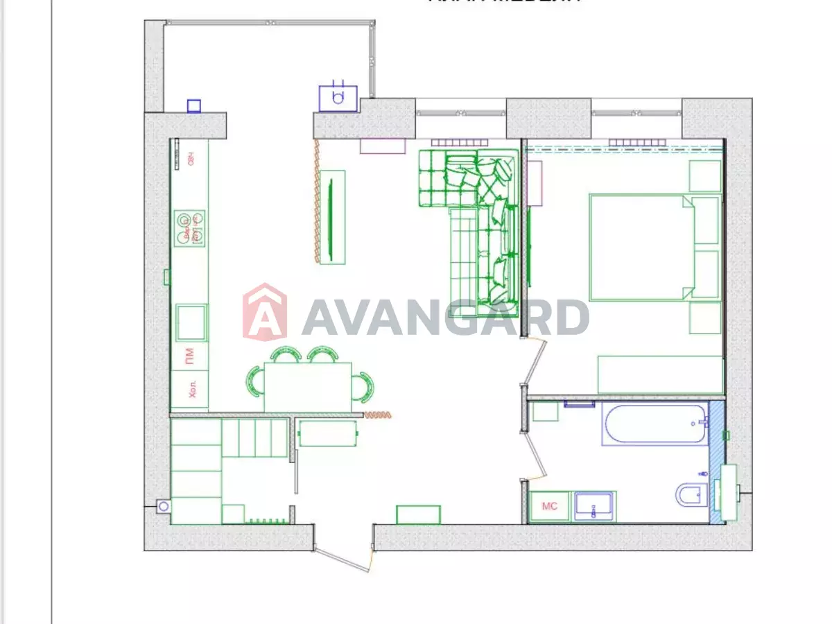 2 кім. квартира, 60/-/12 кв. м., 8/12 поверх фото 8 2 кім. квартира, 60/-/12 кв. м., 8/12 поверх фото 8