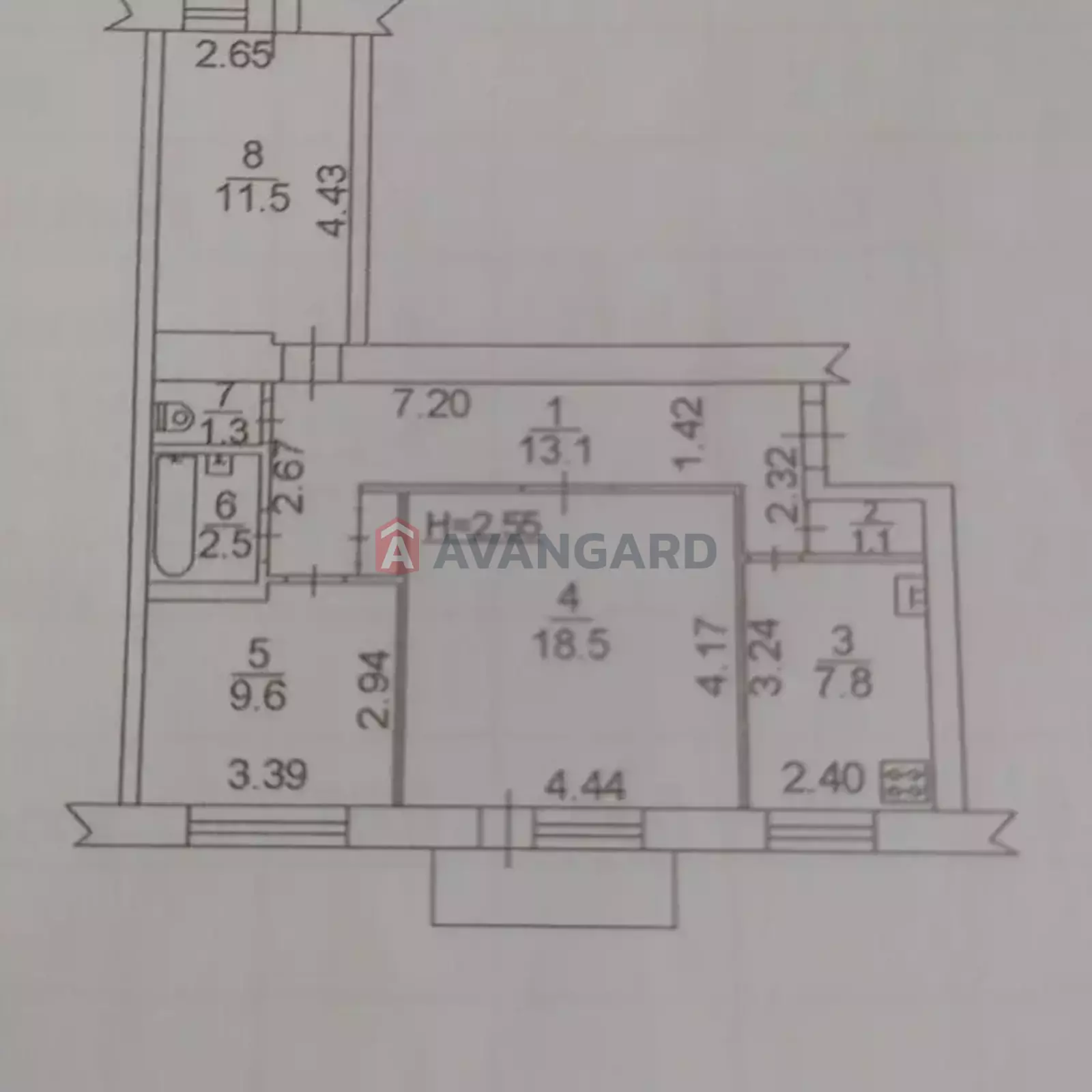 3 кім. квартира, 70.6/39.6/7.8 кв. м., 3/9 поверх фото 3 3 кім. квартира, 70.6/39.6/7.8 кв. м., 3/9 поверх фото 3