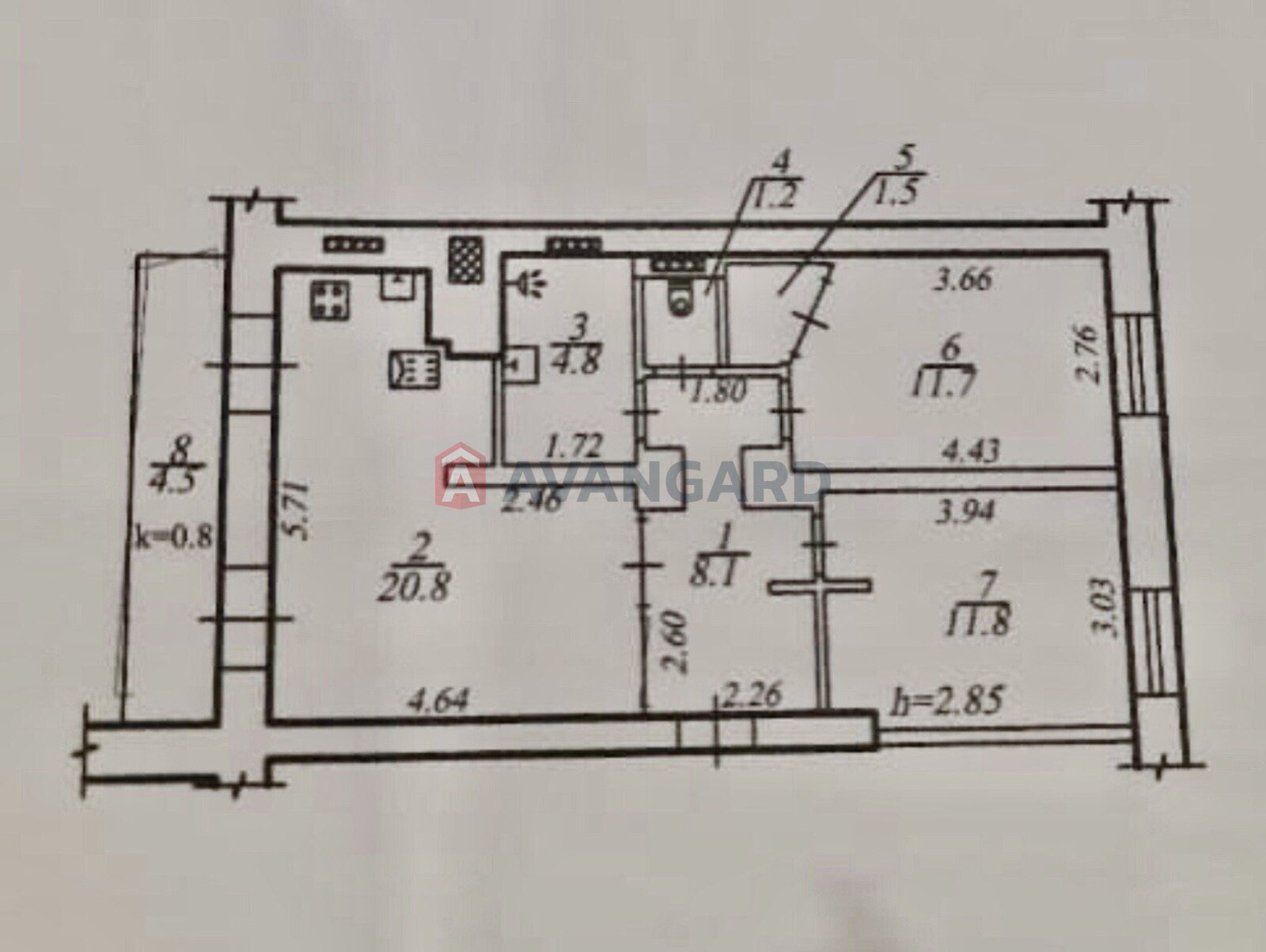 3 комн. квартира, 64/-/10 кв. м., 4/7 этаж фото 21 3 комн. квартира, 64/-/10 кв. м., 4/7 этаж фото 21