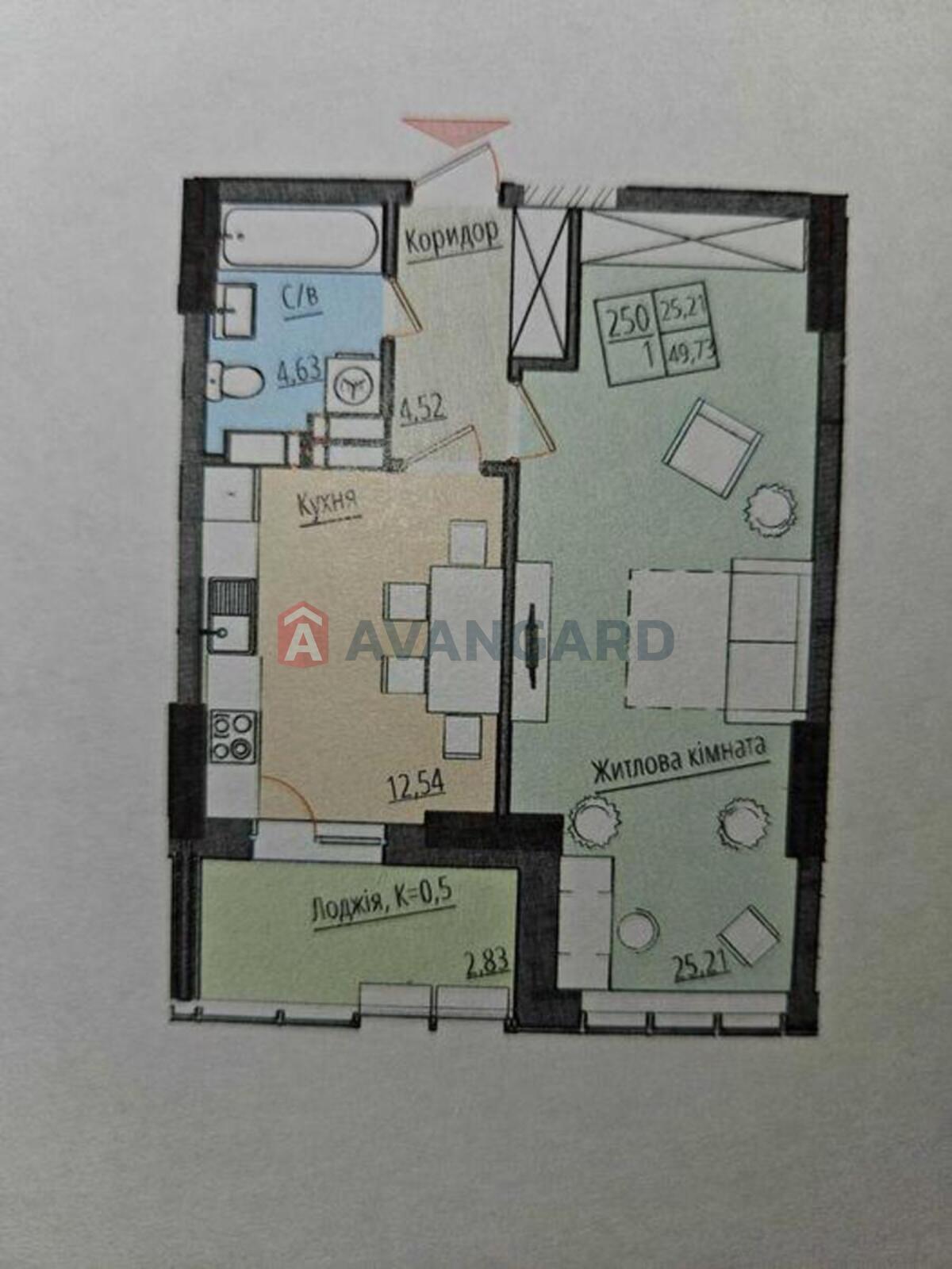 1 комн. квартира, 54/-/12 кв. м., 11/25 этаж фото 6 1 комн. квартира, 54/-/12 кв. м., 11/25 этаж фото 6