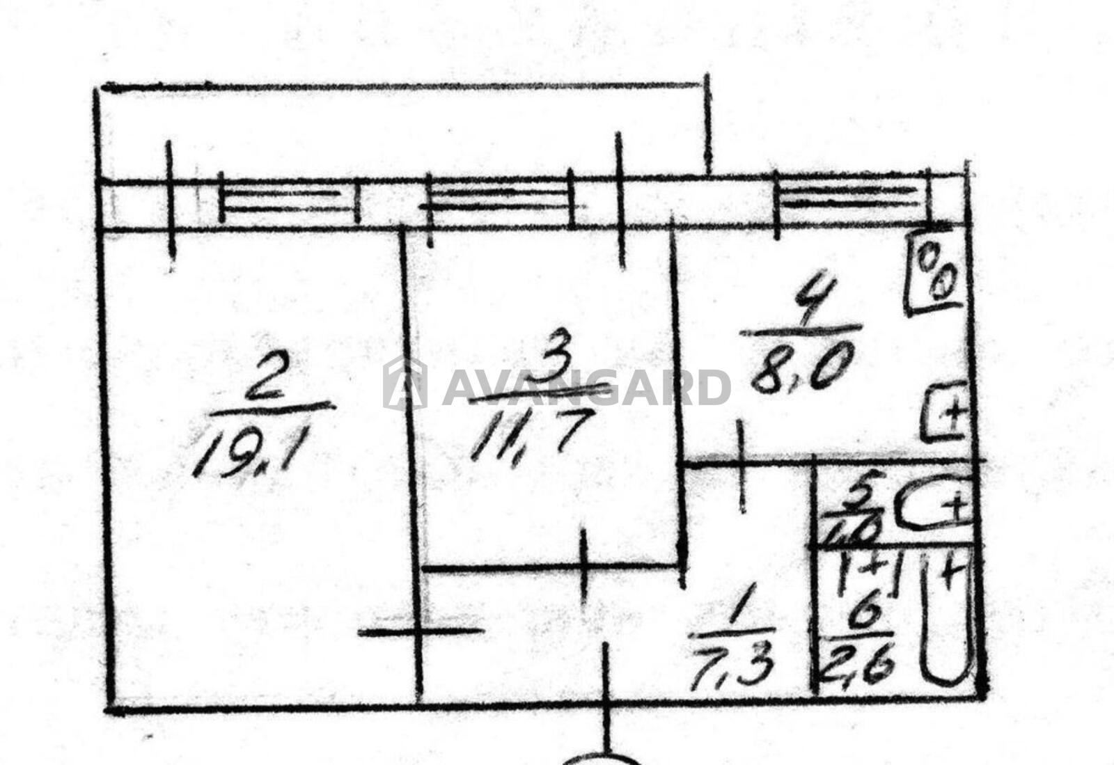 2 комн. квартира, 51/-/8 кв. м., 6/9 этаж фото 3 2 комн. квартира, 51/-/8 кв. м., 6/9 этаж фото 3