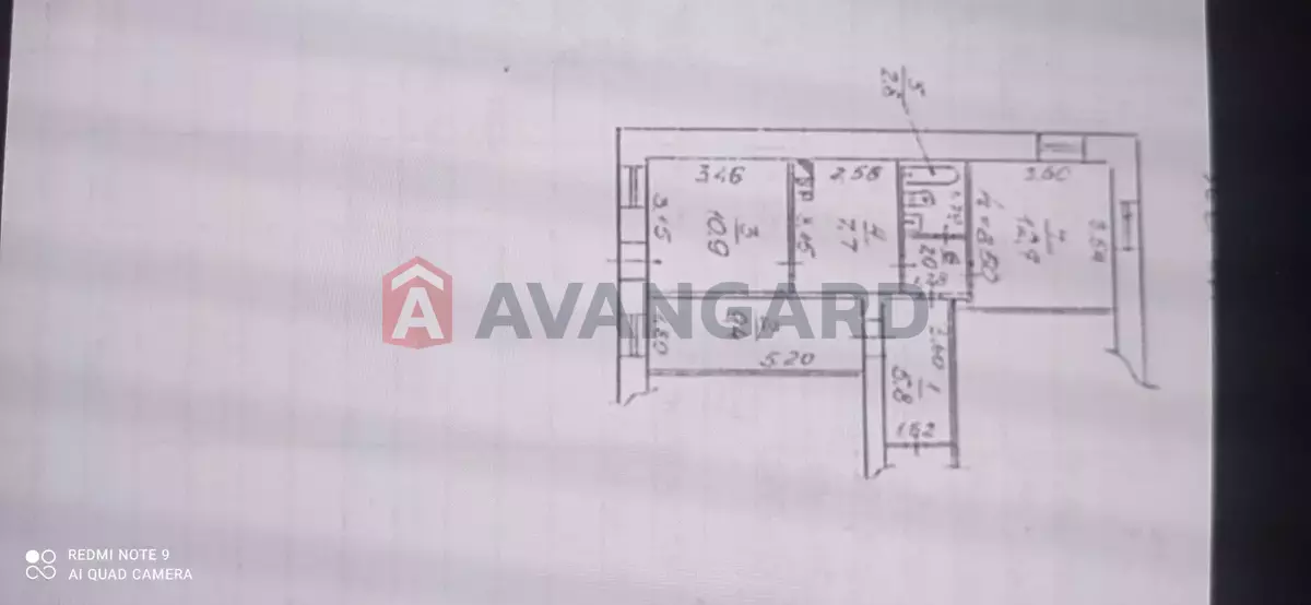 3 кім. квартира, 51/-/- кв. м., 2/2 поверх фото 8 3 кім. квартира, 51/-/- кв. м., 2/2 поверх фото 8