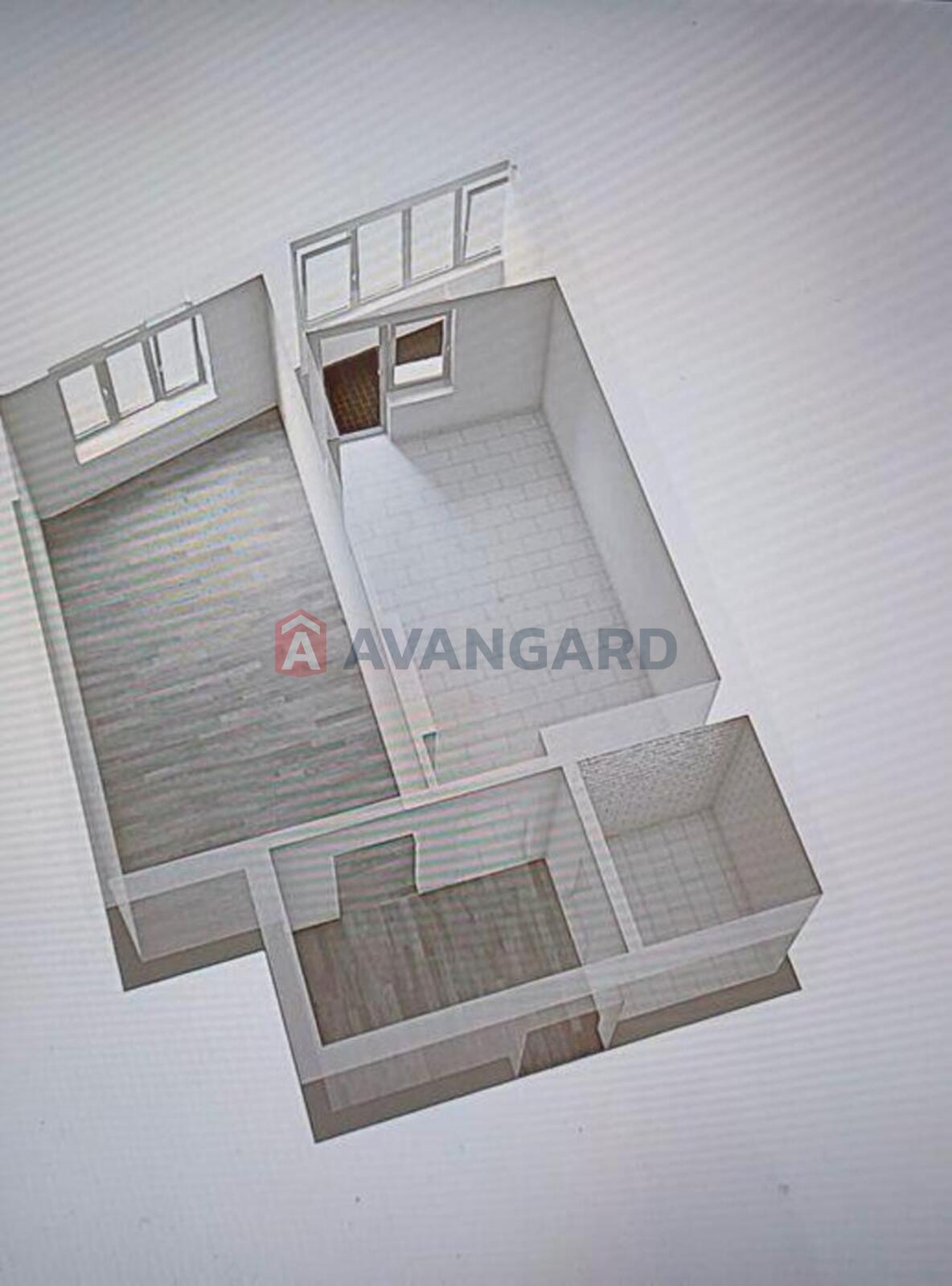 1 кім. квартира, 47,28/19,23/16,62 кв. м., 11/26 поверх фото 6 1 кім. квартира, 47,28/19,23/16,62 кв. м., 11/26 поверх фото 6