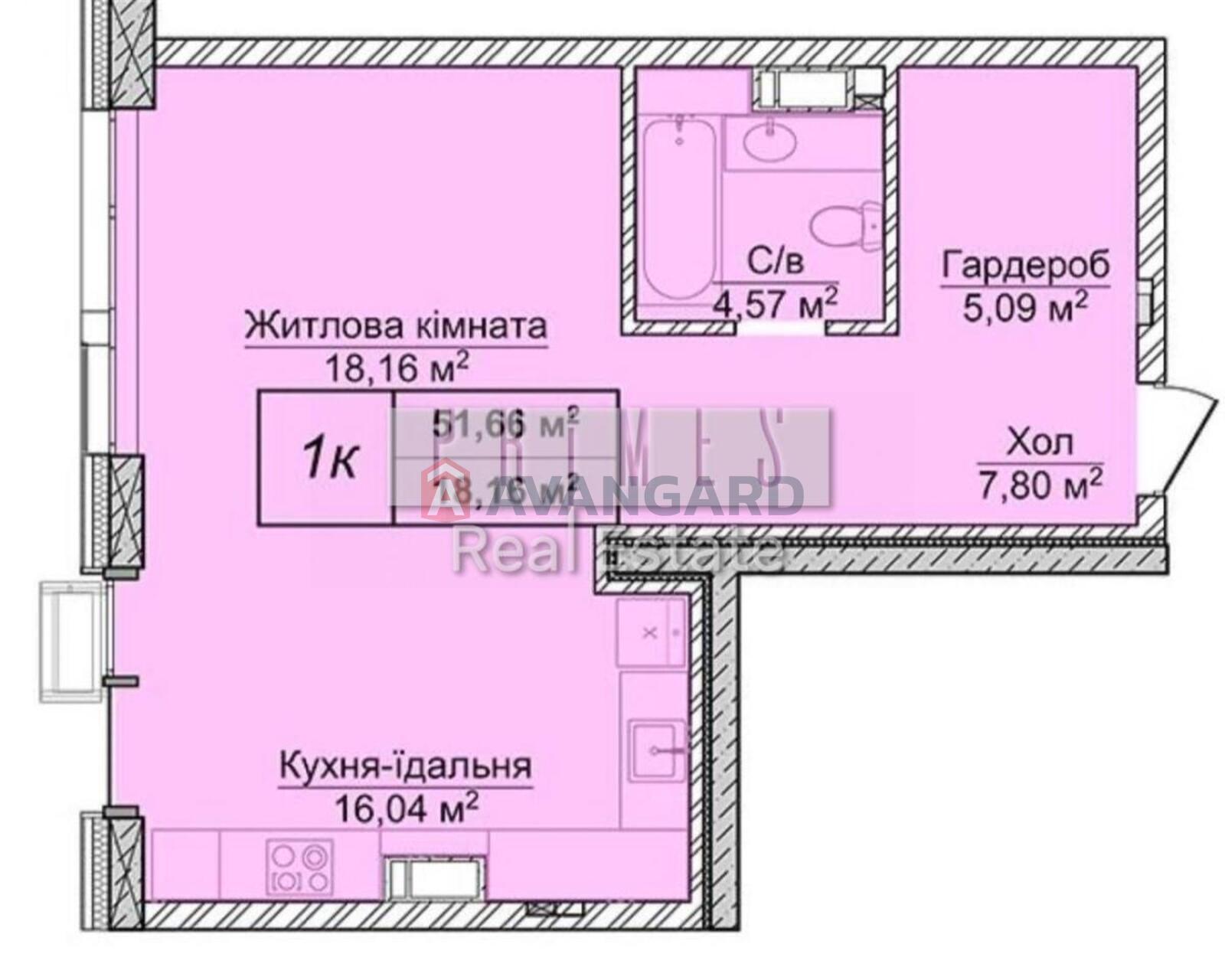 1 комн. квартира, 51/20/16 кв. м., 3/21 этаж фото 1 1 комн. квартира, 51/20/16 кв. м., 3/21 этаж фото 1