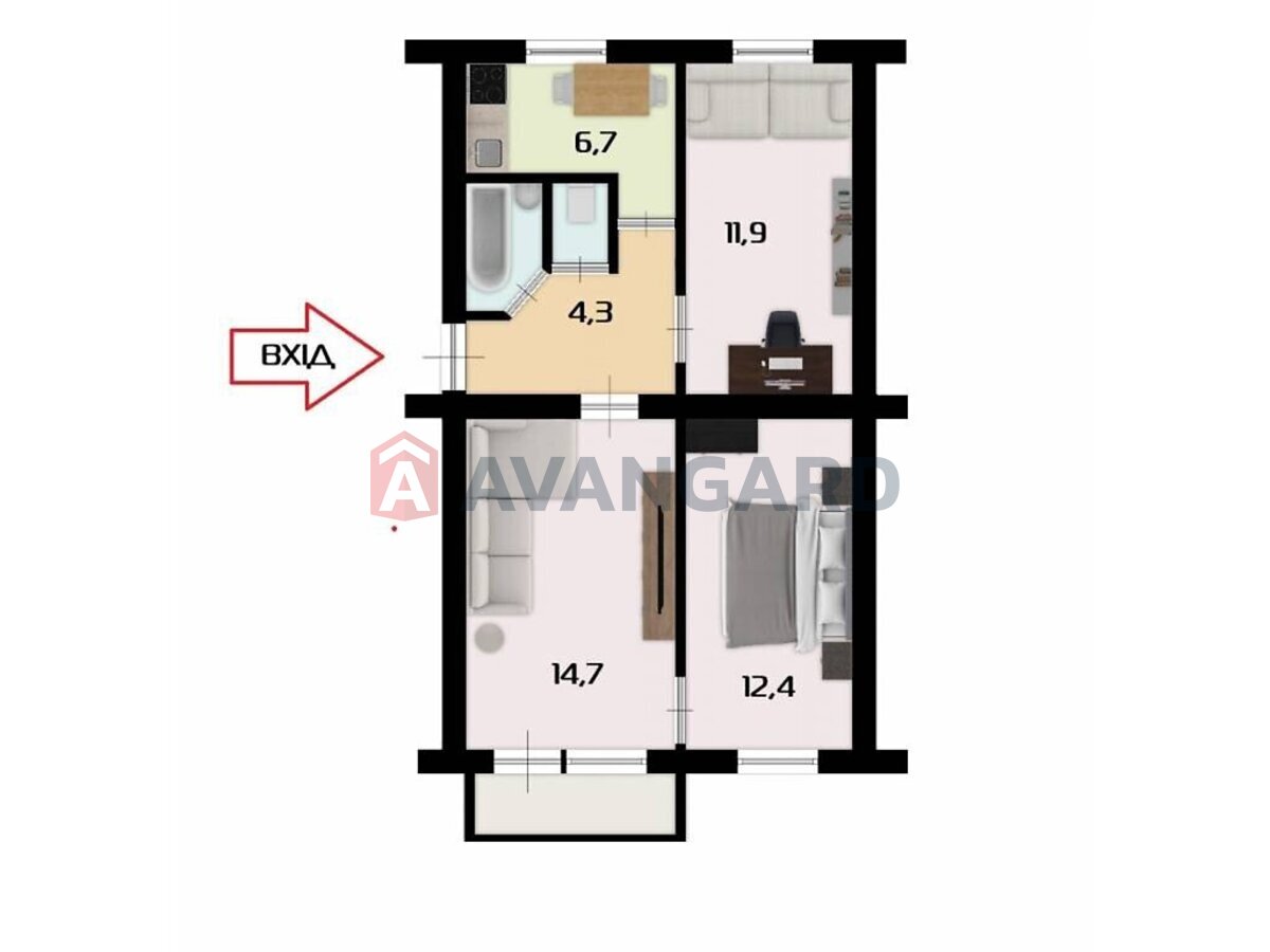 3 комн. квартира, 54/-/7 кв. м., 5/5 этаж фото 1 3 комн. квартира, 54/-/7 кв. м., 5/5 этаж фото 1