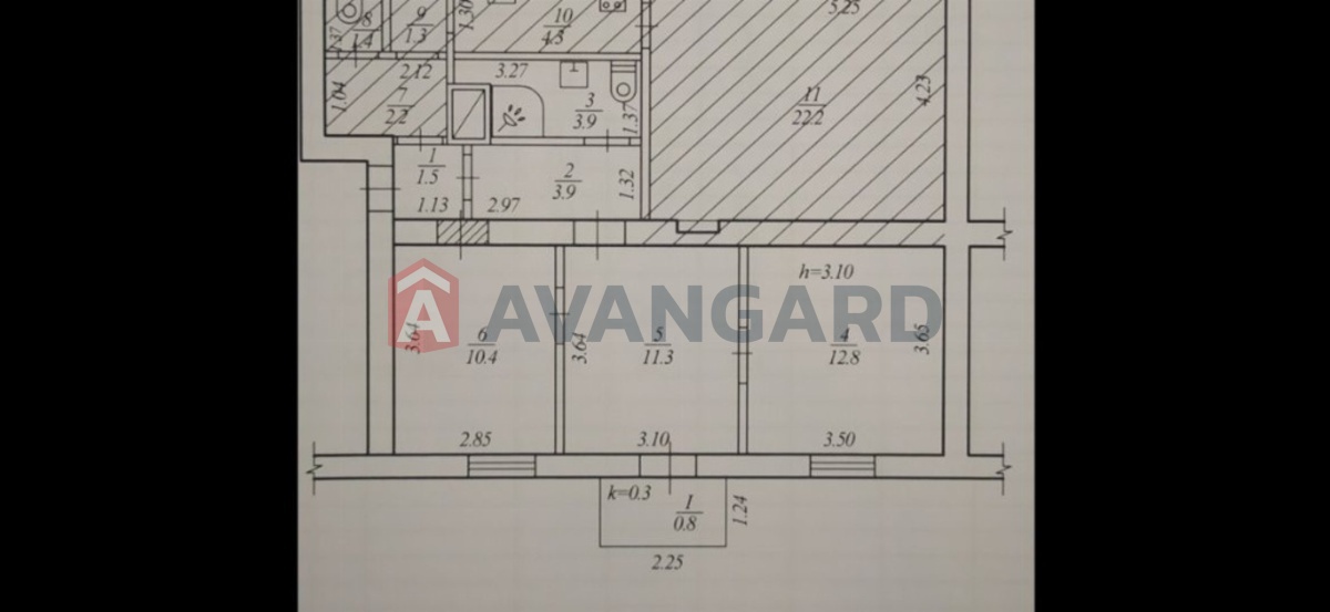 2 комн. квартира, 43/-/11 кв. м., 2/3 этаж фото 24 2 комн. квартира, 43/-/11 кв. м., 2/3 этаж фото 24