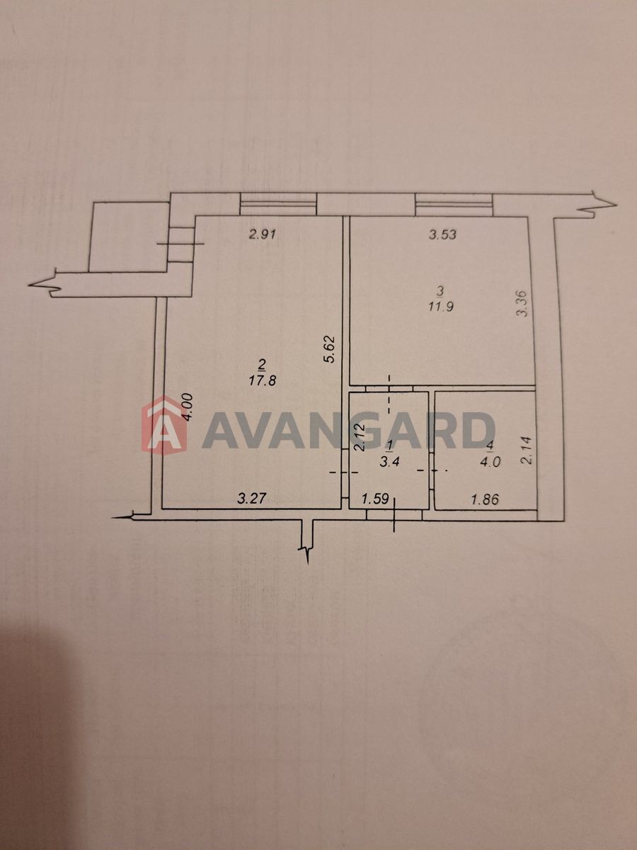 1 кім. квартира, 37/17/11 кв. м., 5/11 поверх фото 10 1 кім. квартира, 37/17/11 кв. м., 5/11 поверх фото 10