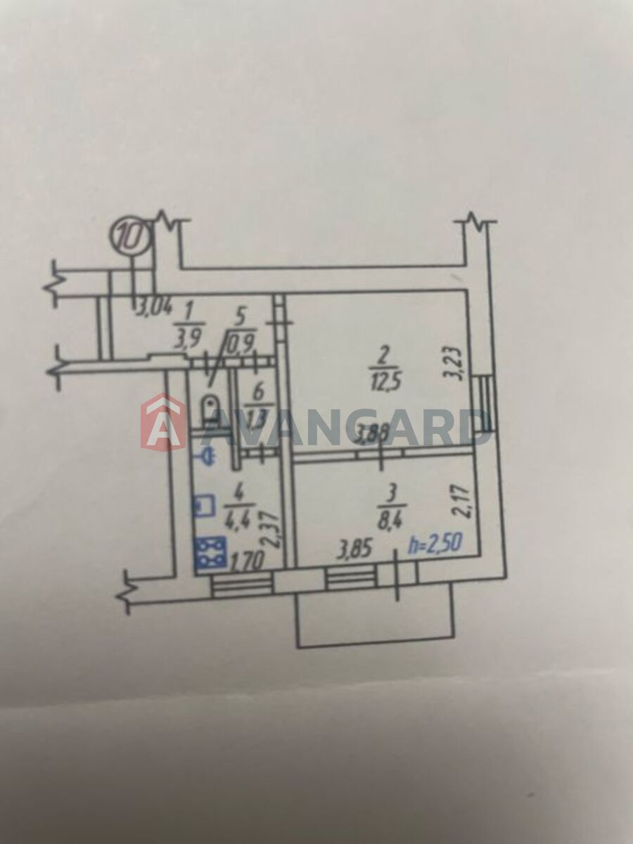 2 кім. квартира, 32/-/4 кв. м., 3/4 поверх фото 4 2 кім. квартира, 32/-/4 кв. м., 3/4 поверх фото 4