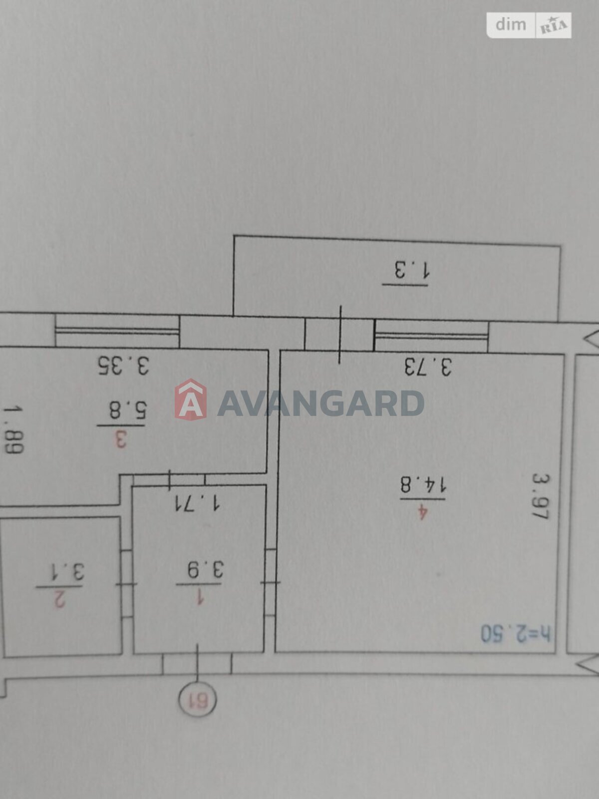 1 кім. квартира, 30/-/7 кв. м., 6/10 поверх фото 5 1 кім. квартира, 30/-/7 кв. м., 6/10 поверх фото 5