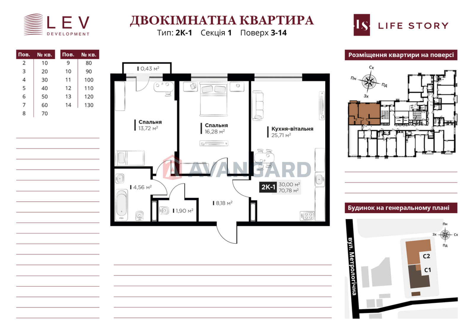 2 кім. квартира, 74,58/35,62/24,83 кв. м., 10/16 поверх фото 2 2 кім. квартира, 74,58/35,62/24,83 кв. м., 10/16 поверх фото 2