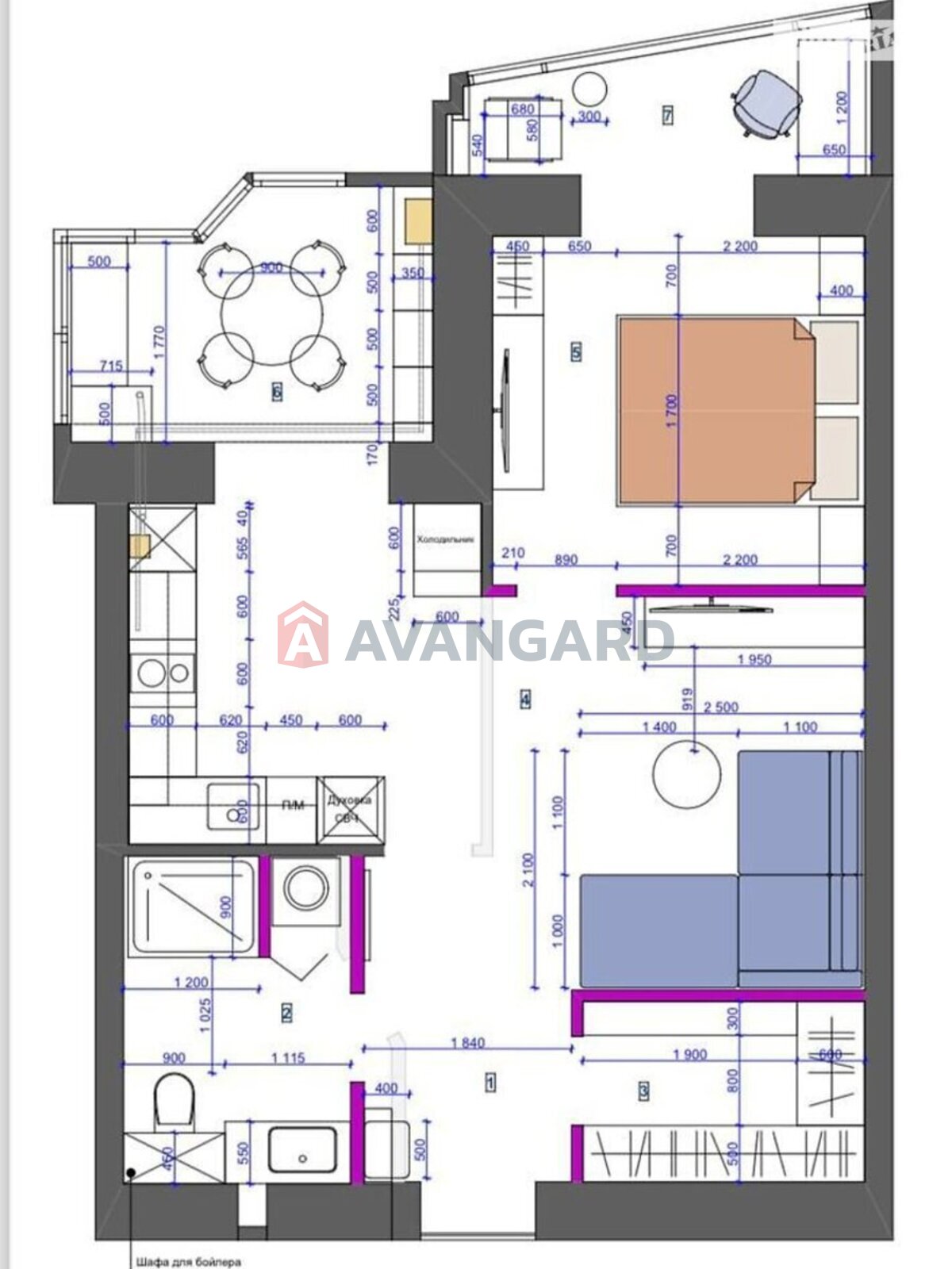 2 комн. квартира, 60/-/17 кв. м., 2/12 этаж фото 7 2 комн. квартира, 60/-/17 кв. м., 2/12 этаж фото 7
