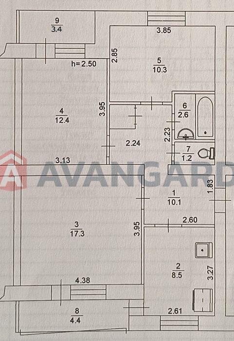 3 комн. квартира, 70.2/-/8.5 кв. м., 4/5 этаж фото 3 3 комн. квартира, 70.2/-/8.5 кв. м., 4/5 этаж фото 3