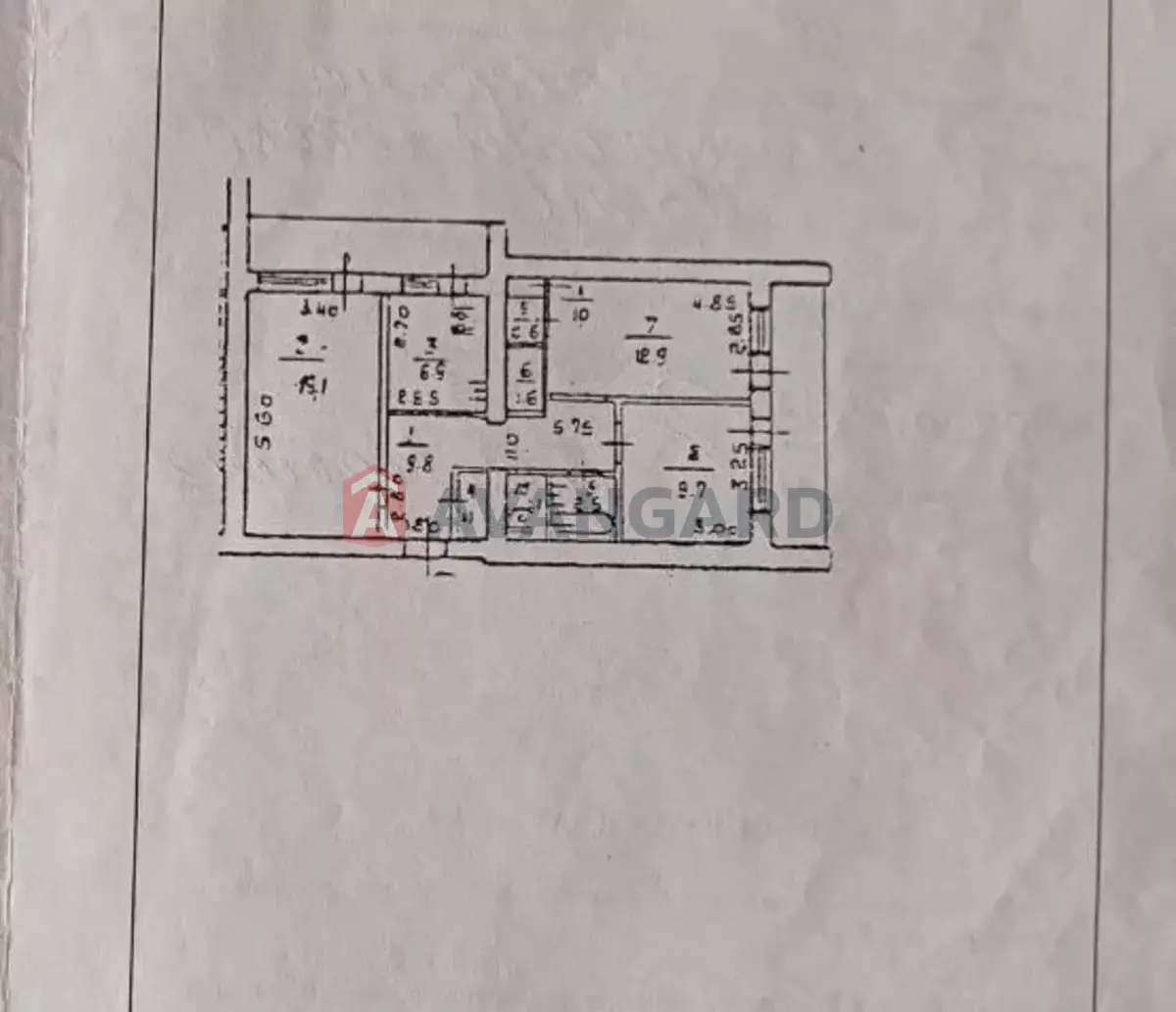 3 кім. квартира, 79/42/7 кв. м., 11/12 поверх фото 21 3 кім. квартира, 79/42/7 кв. м., 11/12 поверх фото 21