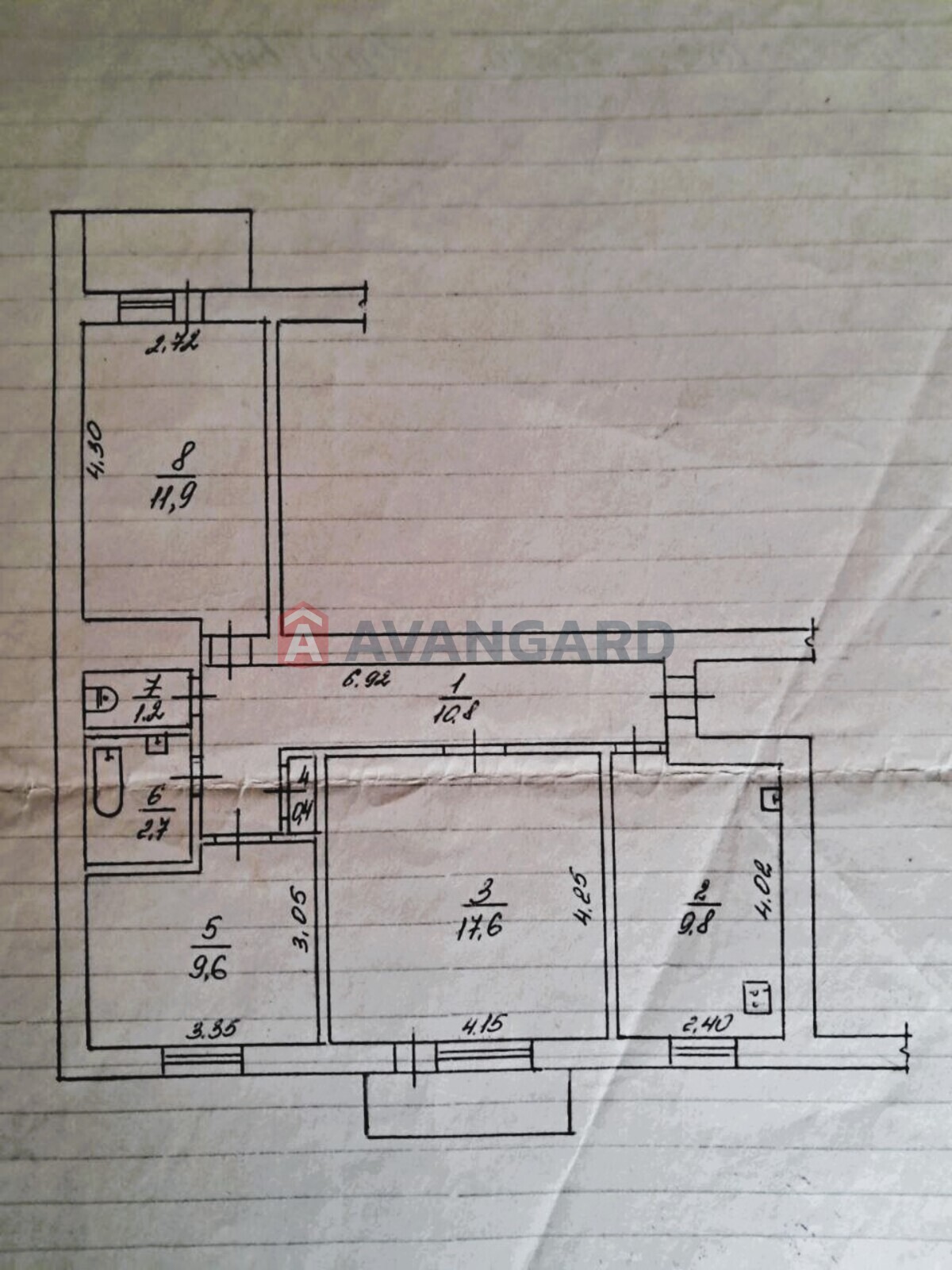 3 кім. квартира, 68/64/10 кв. м., 4/10 поверх фото 23 3 кім. квартира, 68/64/10 кв. м., 4/10 поверх фото 23