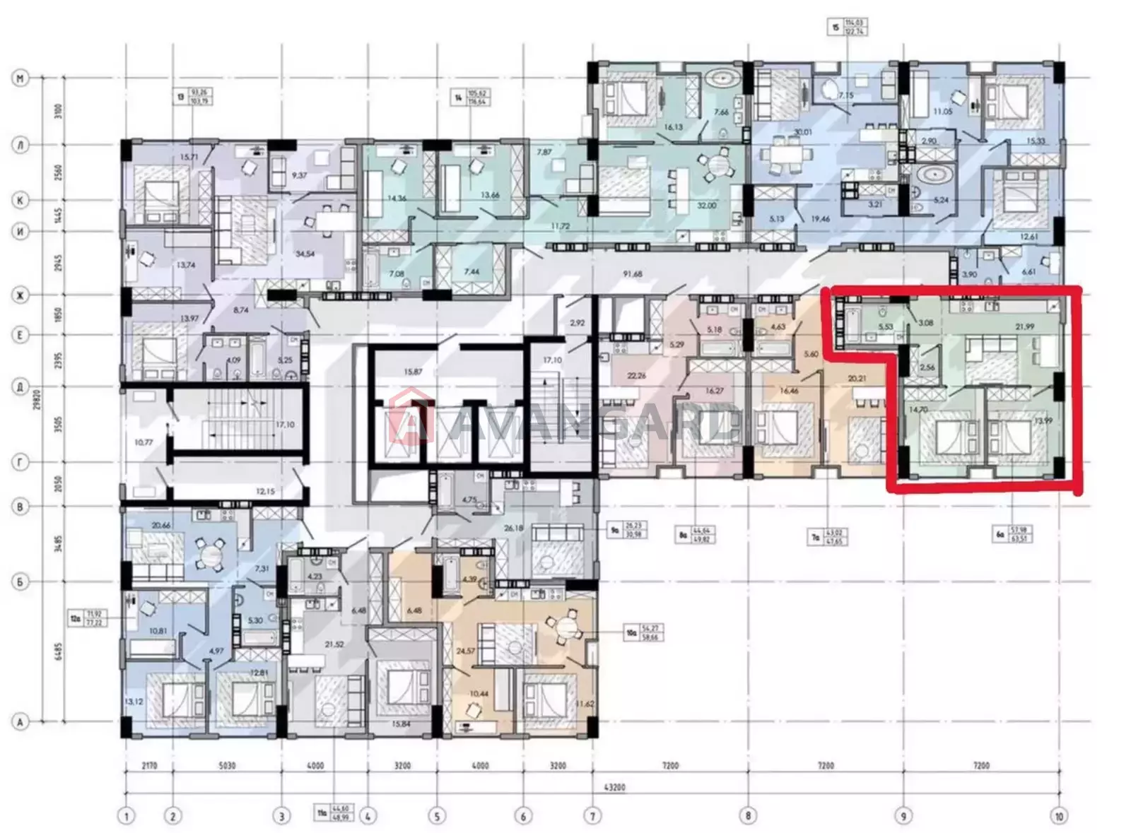 3 комн. квартира, 63/-/25 кв. м., 10/24 этаж фото 7 3 комн. квартира, 63/-/25 кв. м., 10/24 этаж фото 7
