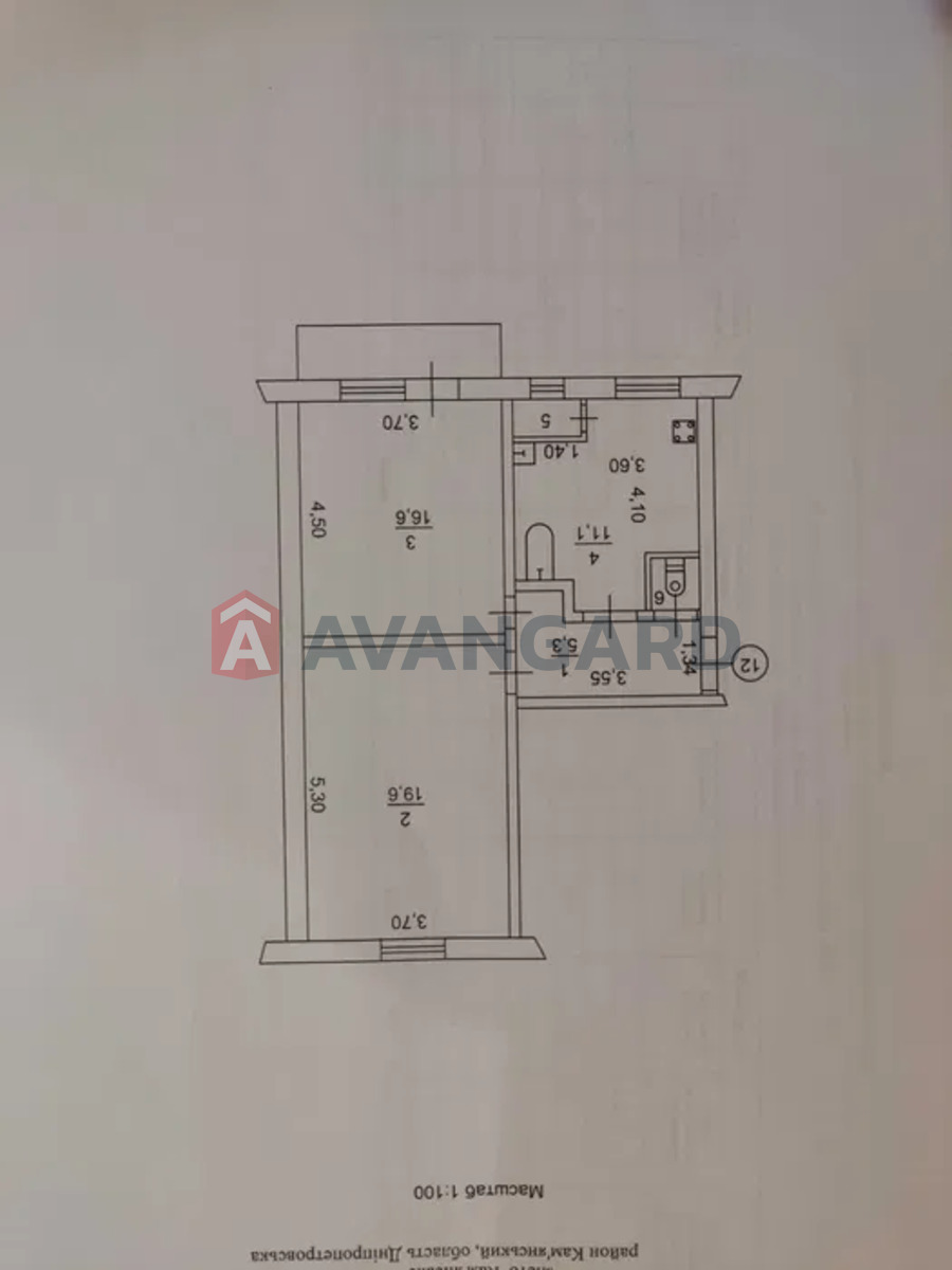 2 кім. квартира, 55/-/11 кв. м., 4/4 поверх фото 1 2 кім. квартира, 55/-/11 кв. м., 4/4 поверх фото 1