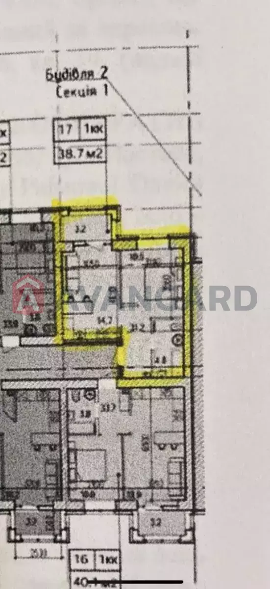 1 кім. квартира, 38/-/- кв. м., 3/10 поверх фото 3 1 кім. квартира, 38/-/- кв. м., 3/10 поверх фото 3