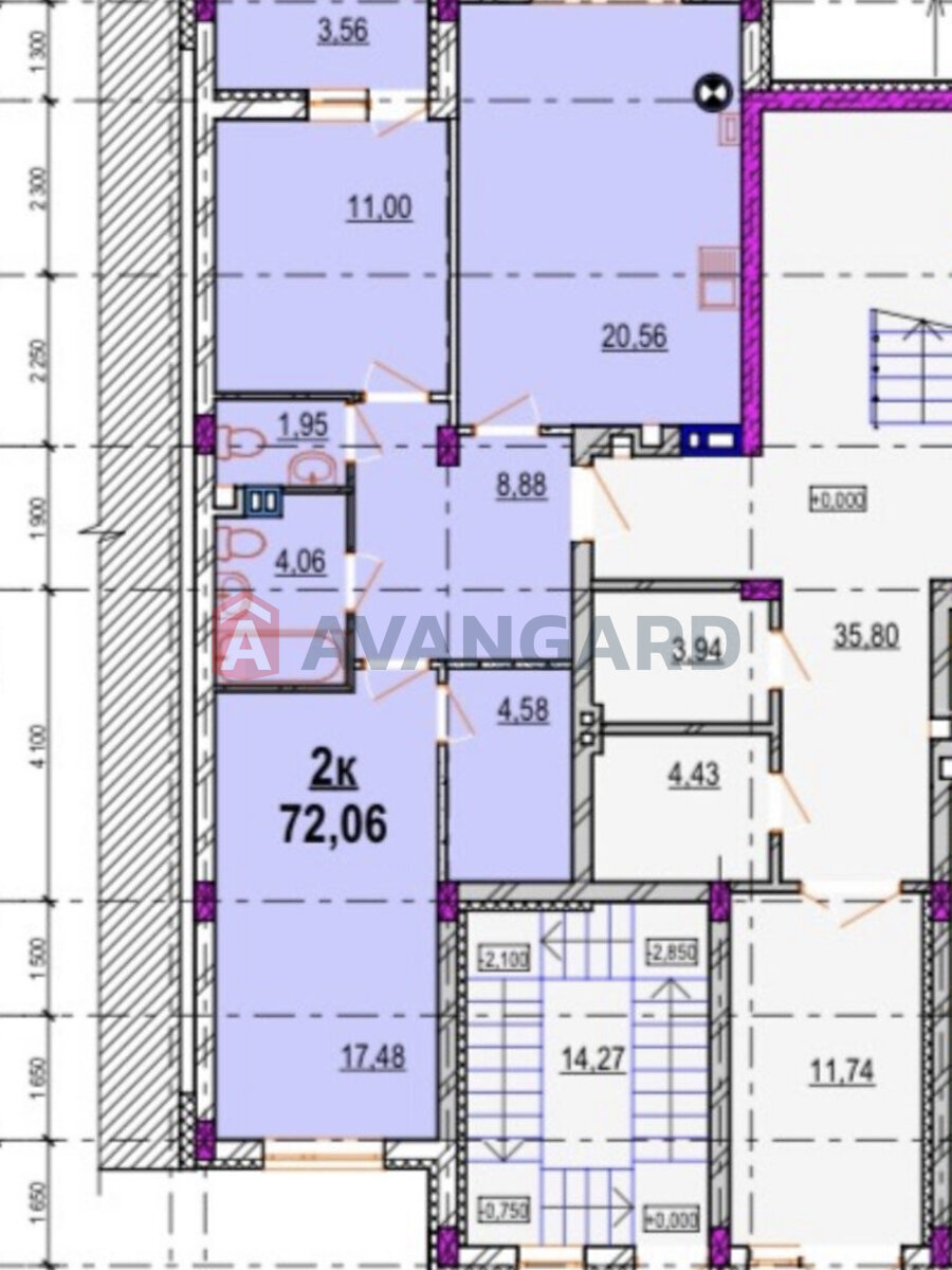 2 комн. квартира, 72/-/20 кв. м., 1/6 этаж фото 6 2 комн. квартира, 72/-/20 кв. м., 1/6 этаж фото 6