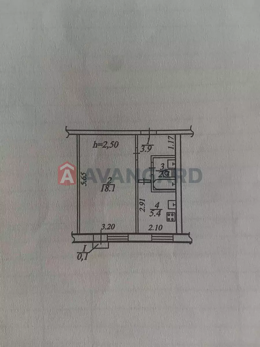 1 кім. квартира, 29/18/5 кв. м., 8/9 поверх фото 9 1 кім. квартира, 29/18/5 кв. м., 8/9 поверх фото 9