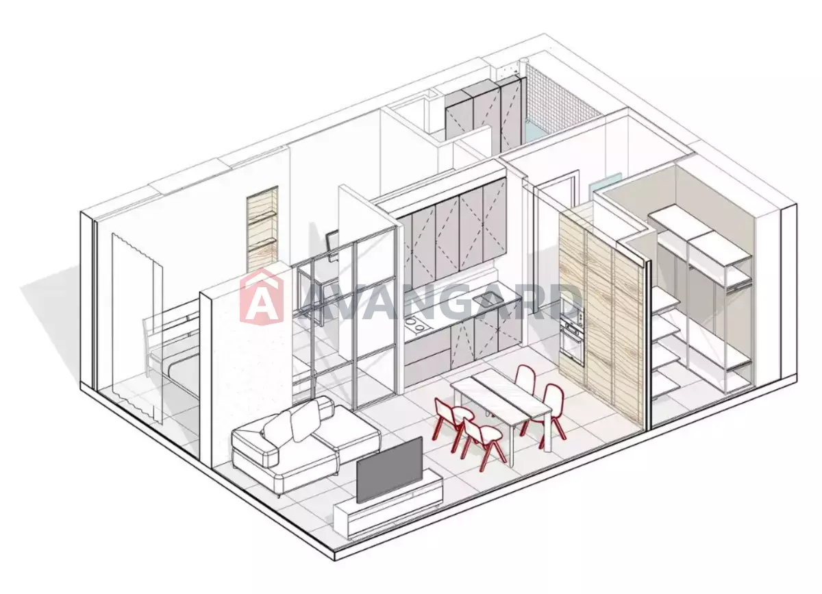 2 кім. квартира, 49/14,7/21,5 кв. м., 17/24 поверх фото 15 2 кім. квартира, 49/14,7/21,5 кв. м., 17/24 поверх фото 15