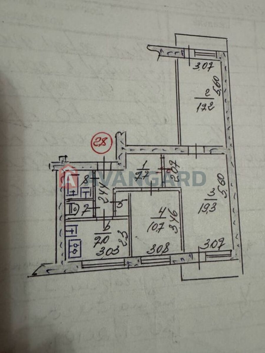 3 комн. квартира, 67/-/7 кв. м., 7/9 этаж фото 9 3 комн. квартира, 67/-/7 кв. м., 7/9 этаж фото 9