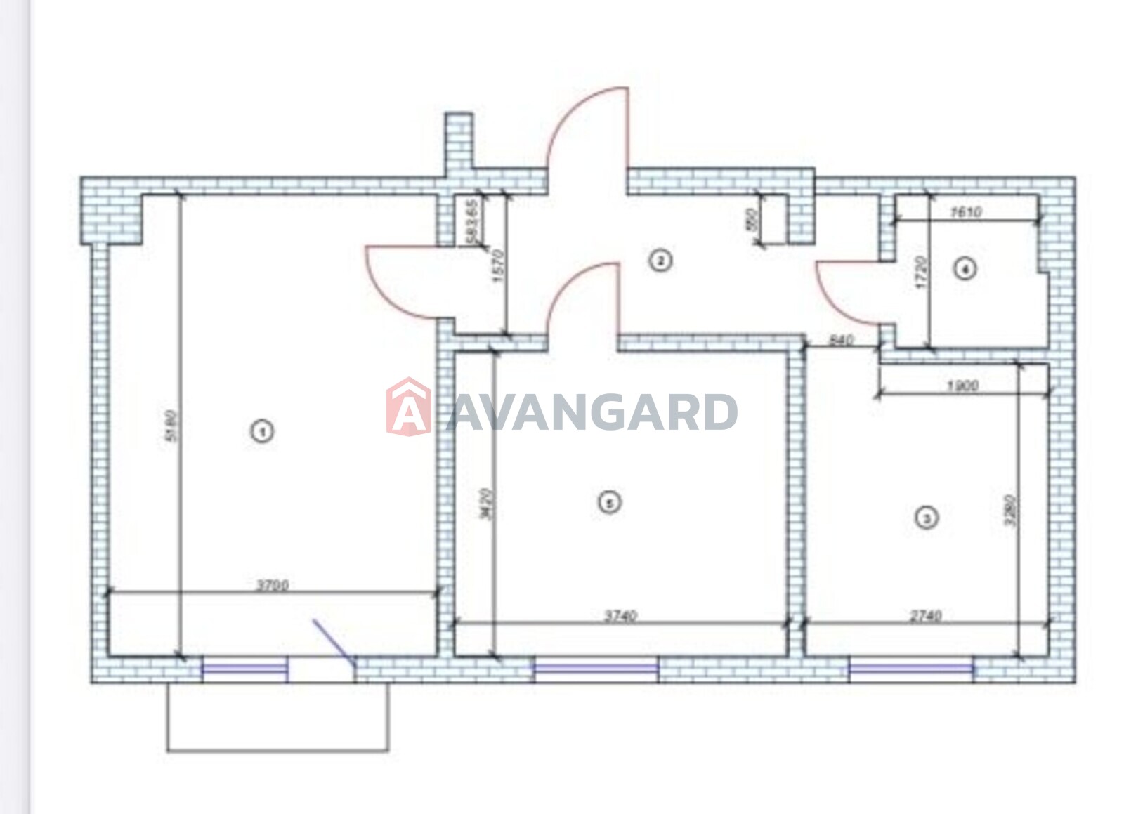 2 кім. квартира, 56/-/12 кв. м., 4/5 поверх фото 16 2 кім. квартира, 56/-/12 кв. м., 4/5 поверх фото 16